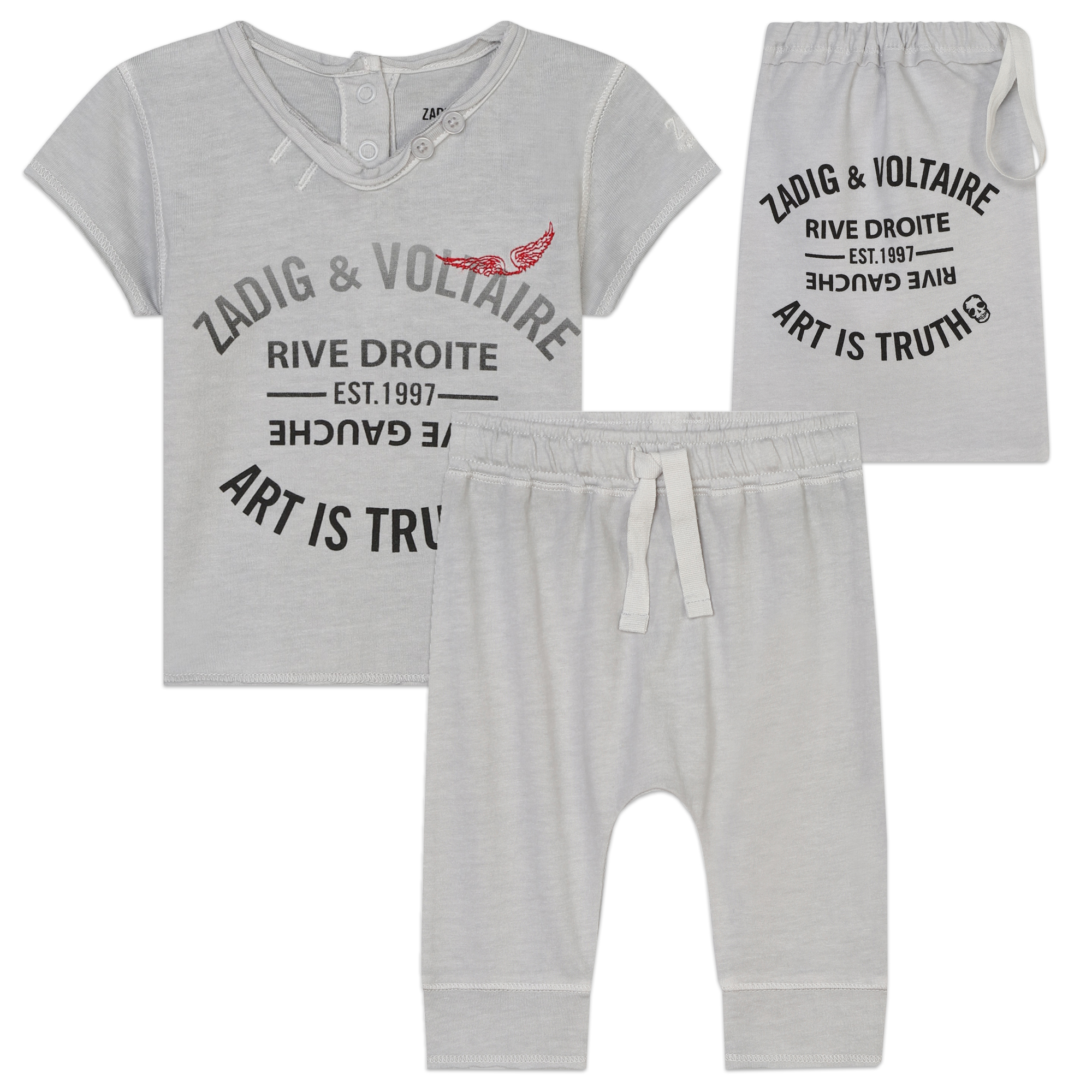 Cotton T-shirt and trousers ZADIG & VOLTAIRE for UNISEX