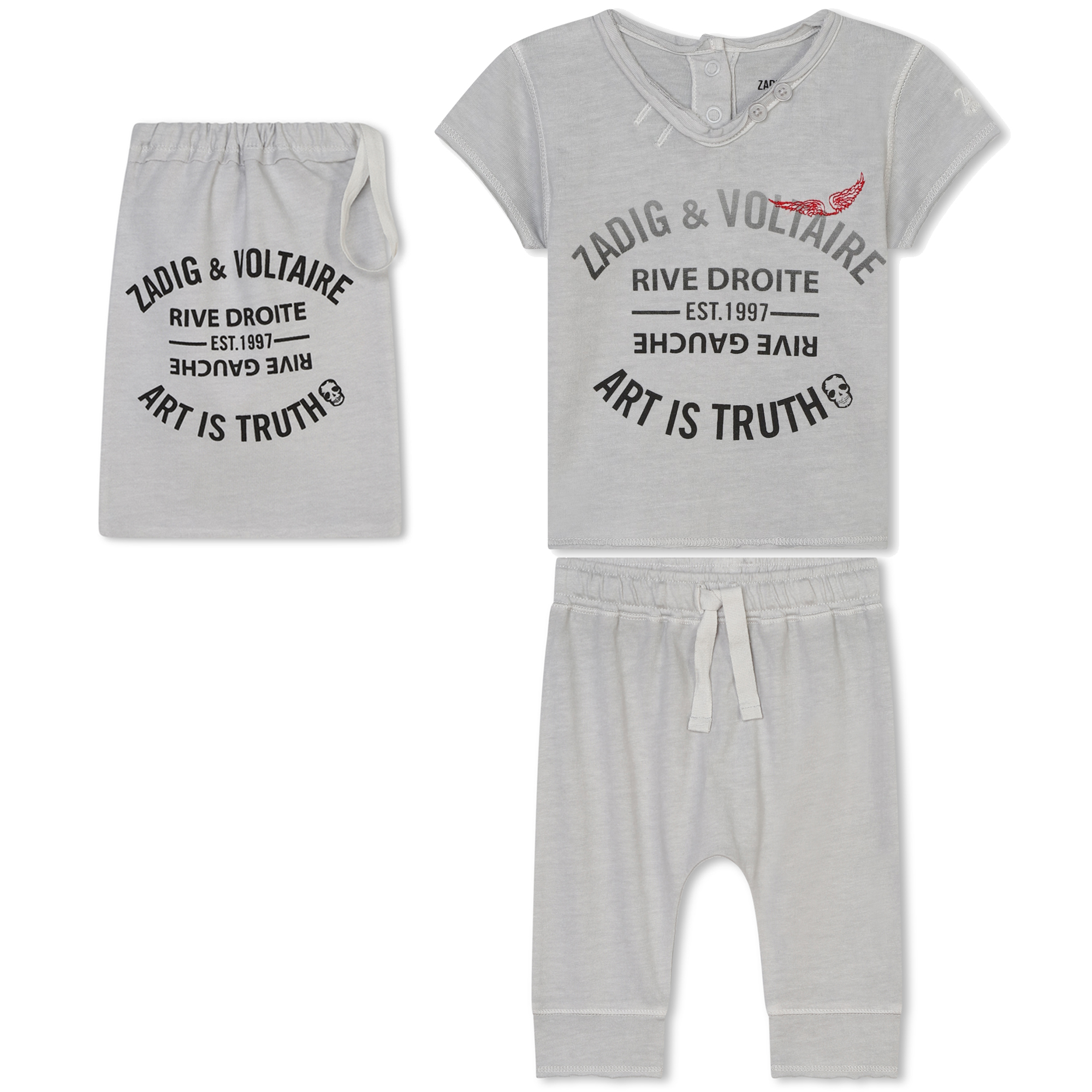 T-shirt et pantalon en coton ZADIG & VOLTAIRE pour UNISEXE
