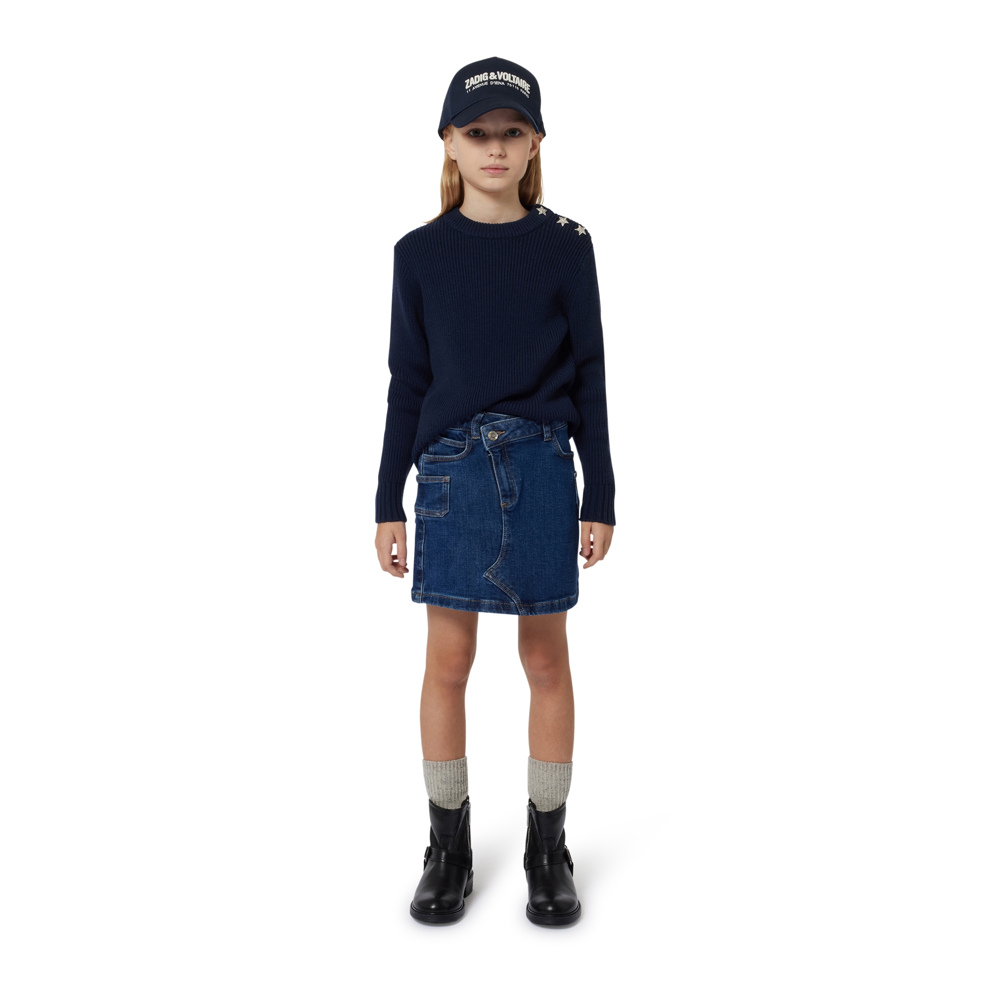 Jupe en jean ZADIG & VOLTAIRE pour FILLE