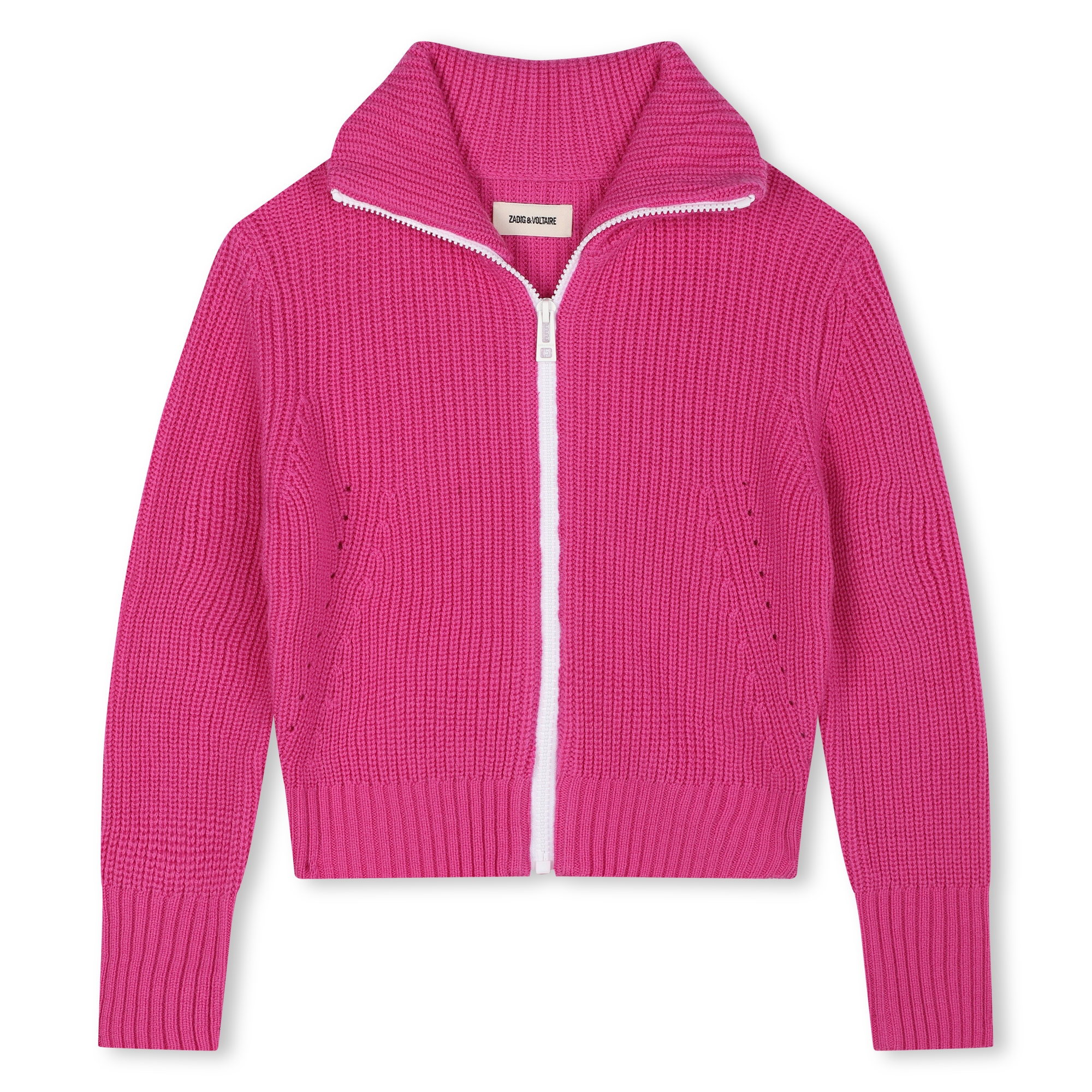 Zipped wool cardigan ZADIG & VOLTAIRE for GIRL