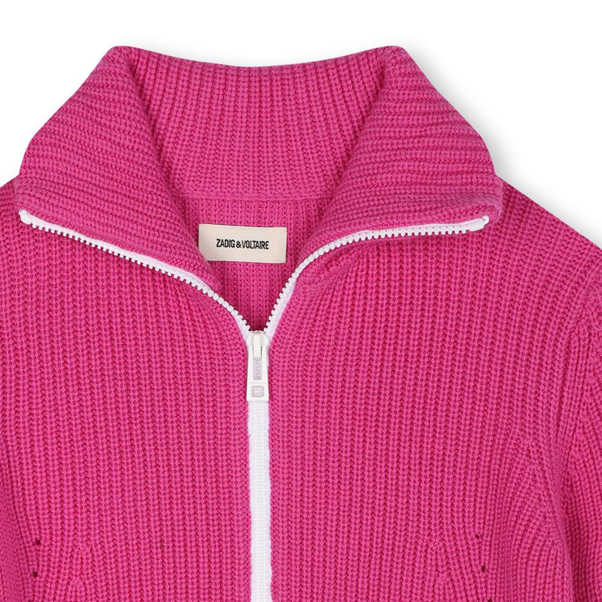 Cardigan à fermeture zippé ZADIG & VOLTAIRE pour FILLE