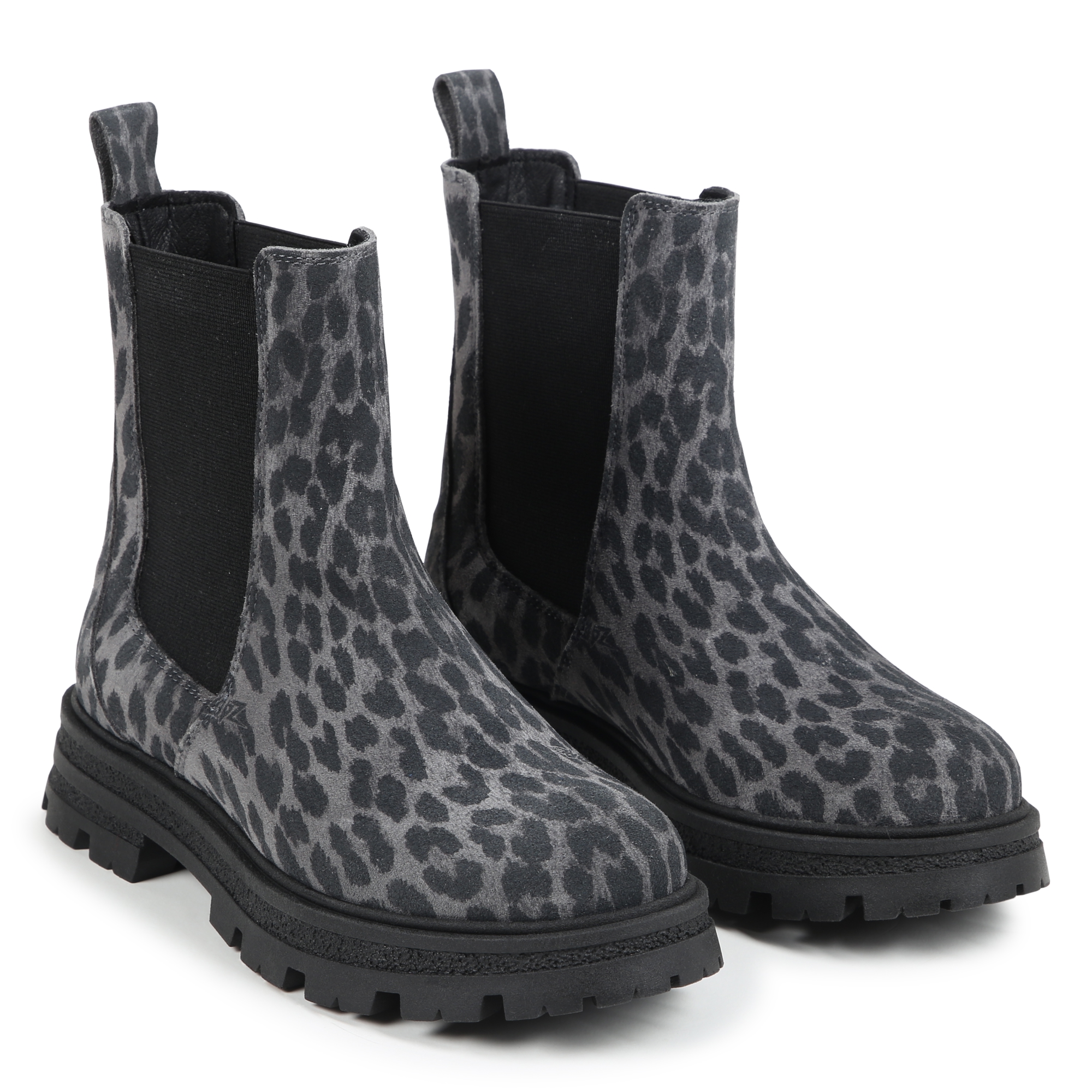 Bottines imprimées en cuir de vachette ZADIG & VOLTAIRE pour FILLE