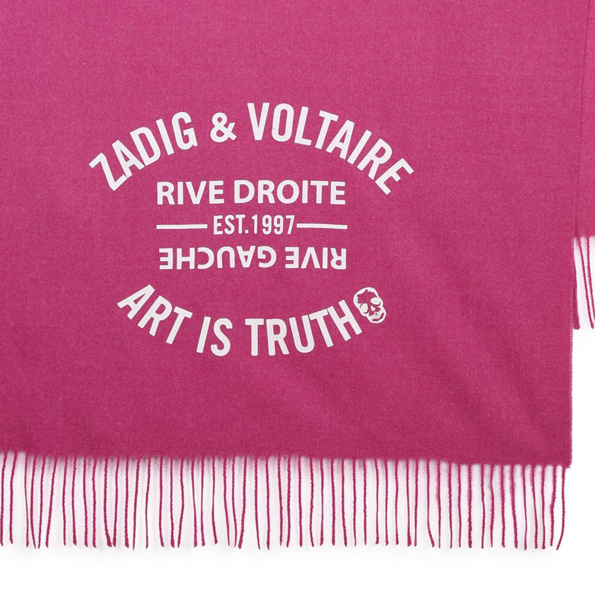 Mooie sjaal van tricot ZADIG & VOLTAIRE Voor