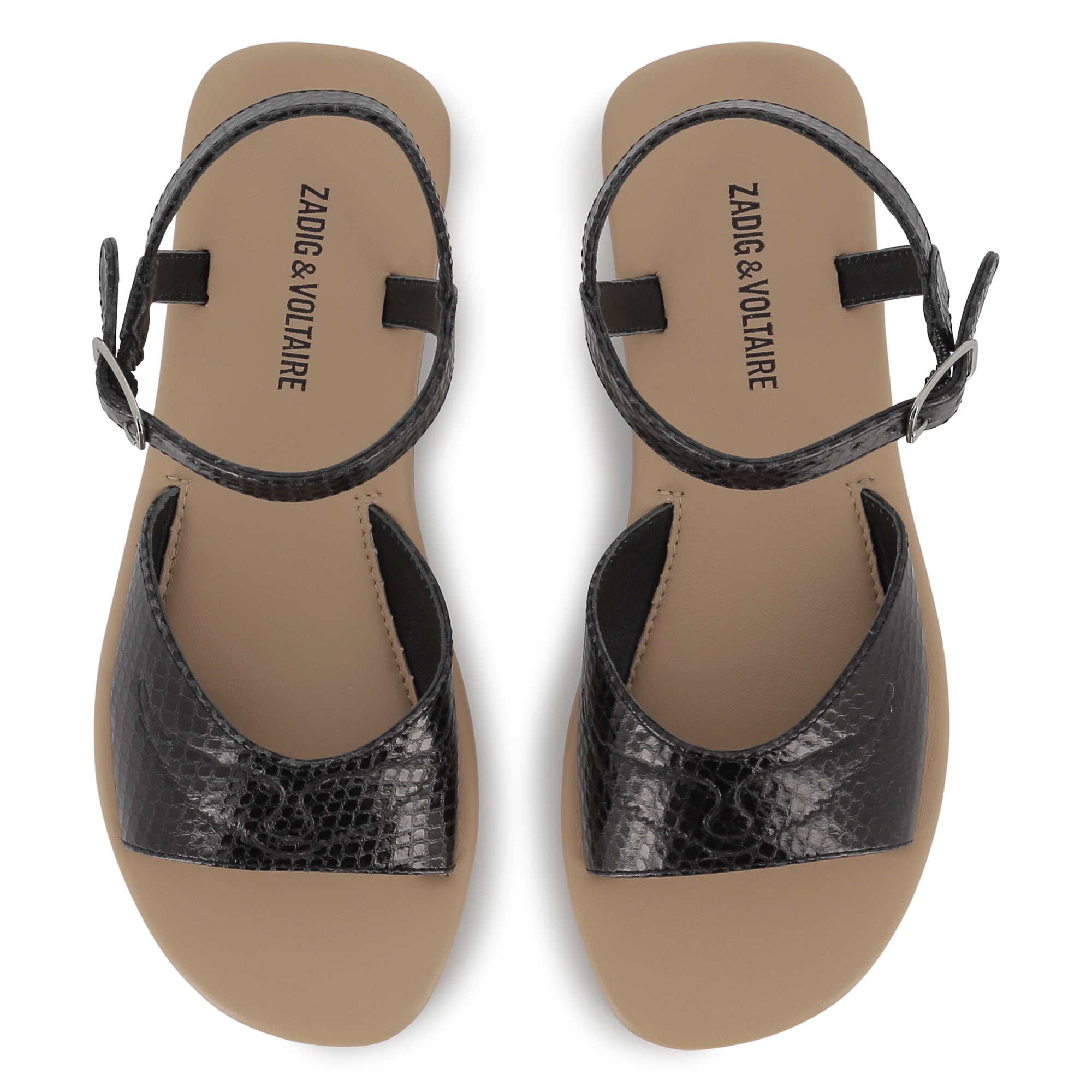 Leren sandalen met gesp ZADIG & VOLTAIRE Voor