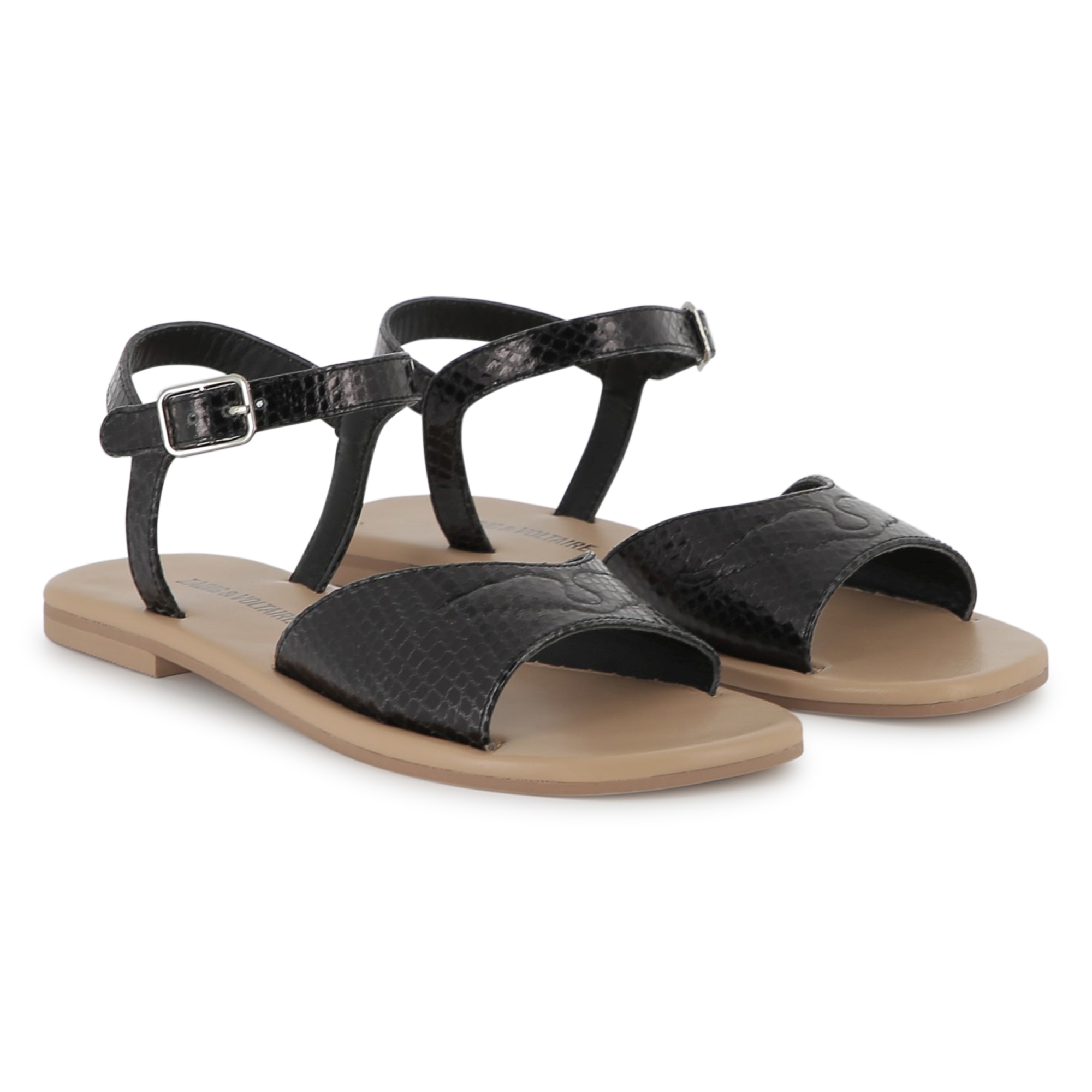 Buckled leather sandals ZADIG & VOLTAIRE for GIRL