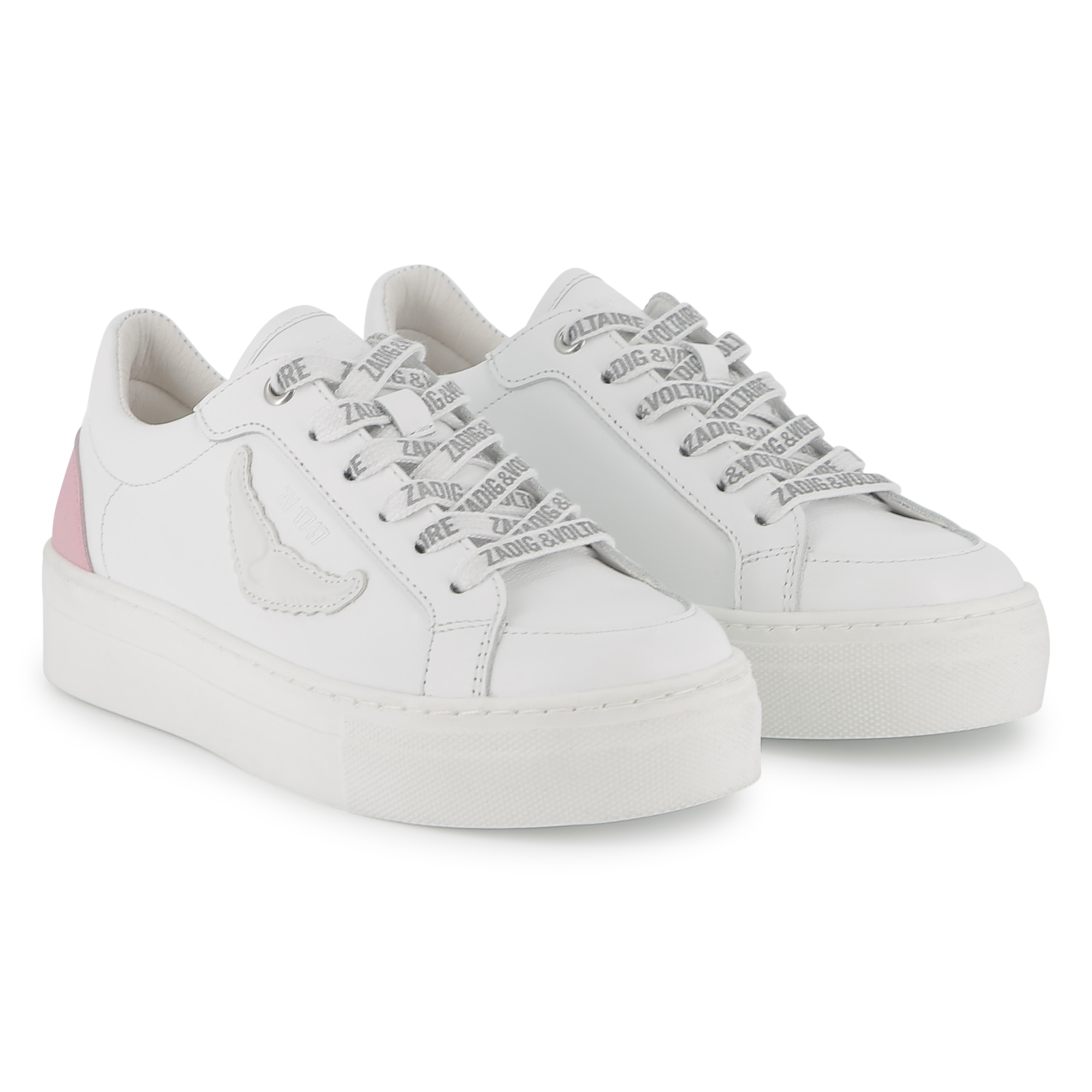 Lace-up leather trainers ZADIG & VOLTAIRE for GIRL