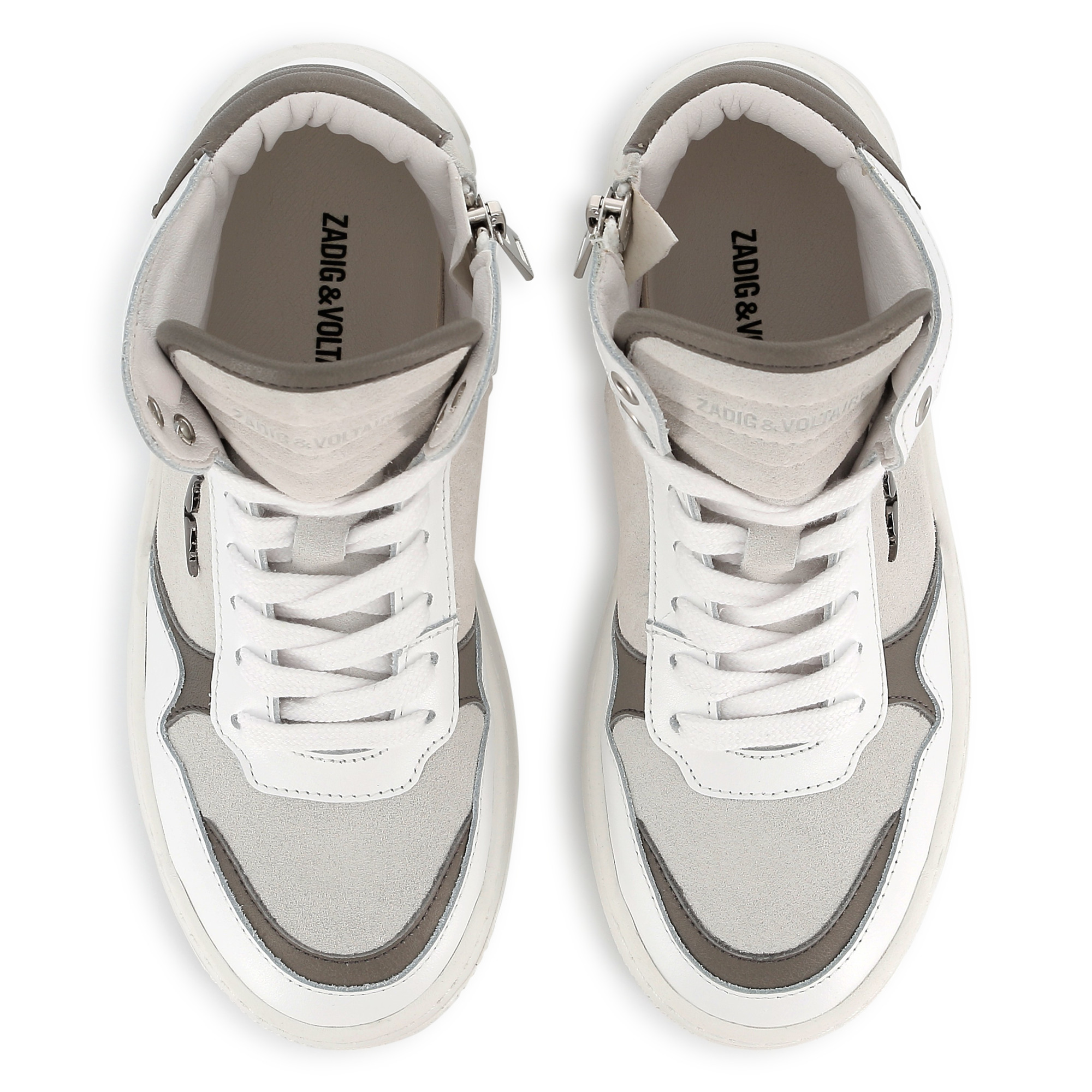 Lace-up leather trainers ZADIG & VOLTAIRE for UNISEX