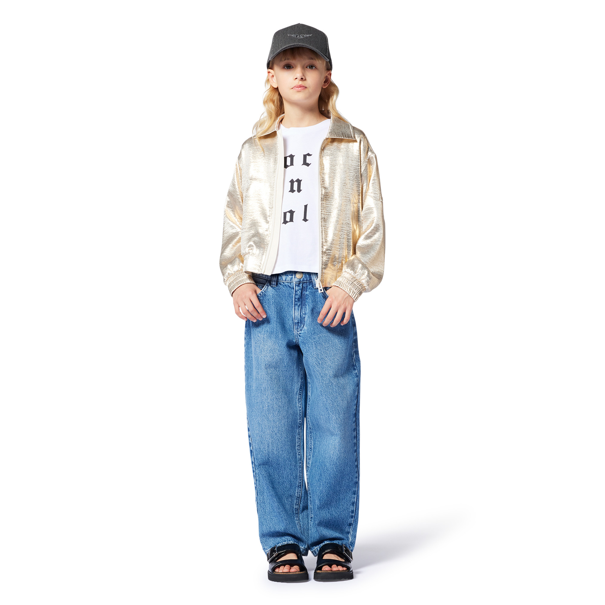 Berretto in denim a strappo ZADIG & VOLTAIRE Per BAMBINA