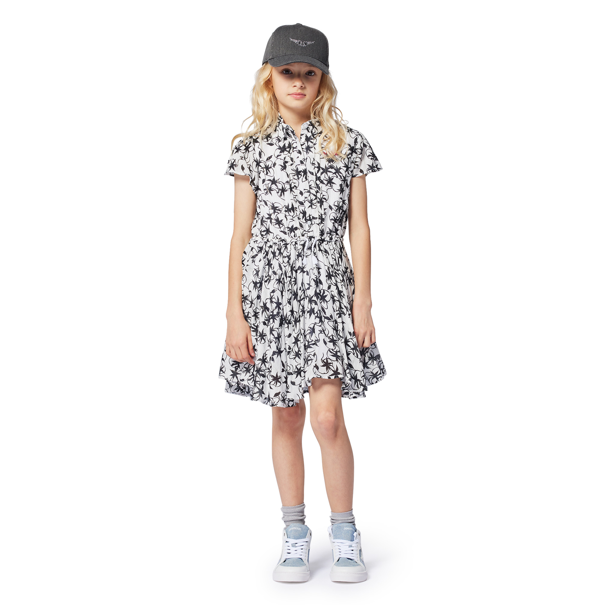 Vestido estampado con botón ZADIG & VOLTAIRE para NIÑA