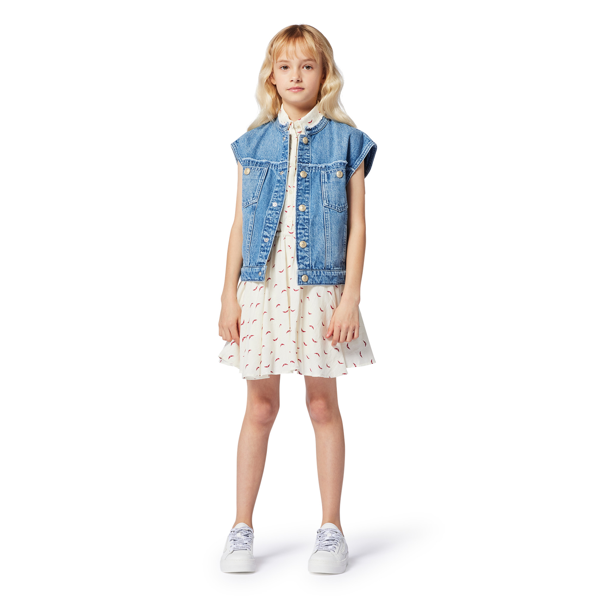 Vestido estampado sin mangas ZADIG & VOLTAIRE para NIÑA