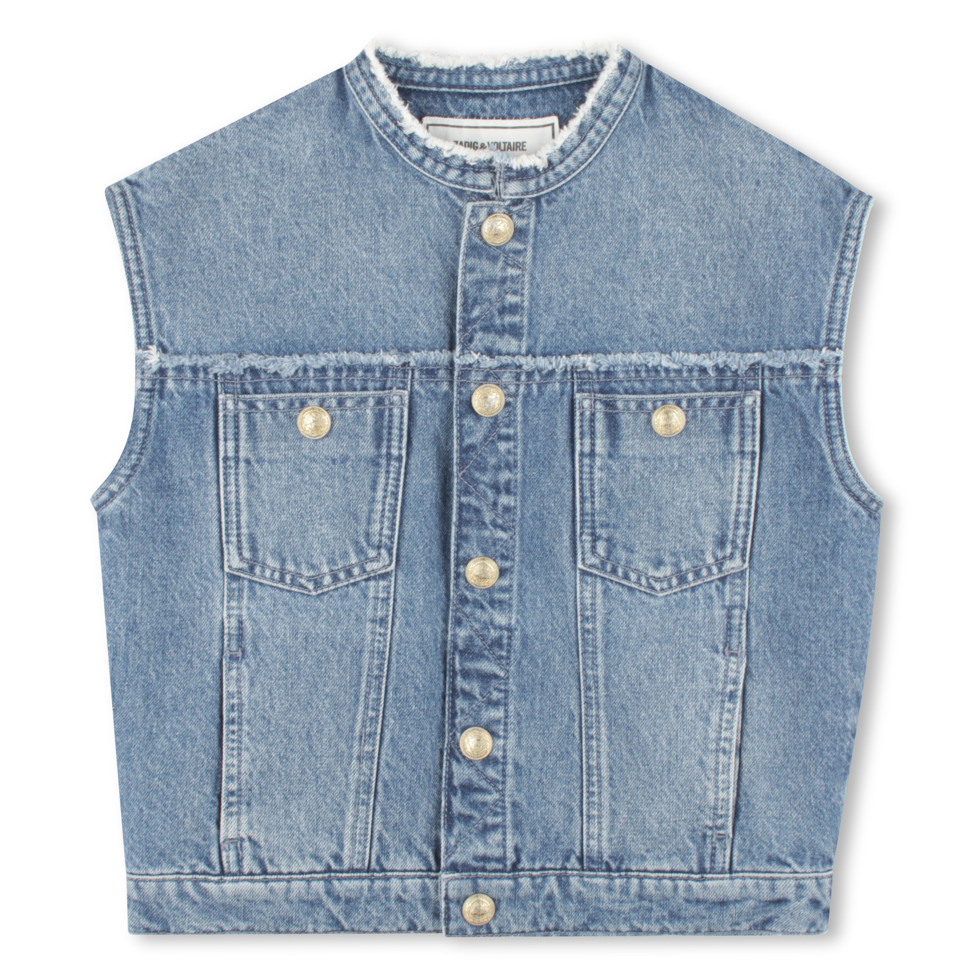 Sleeveless denim jacket ZADIG & VOLTAIRE for GIRL