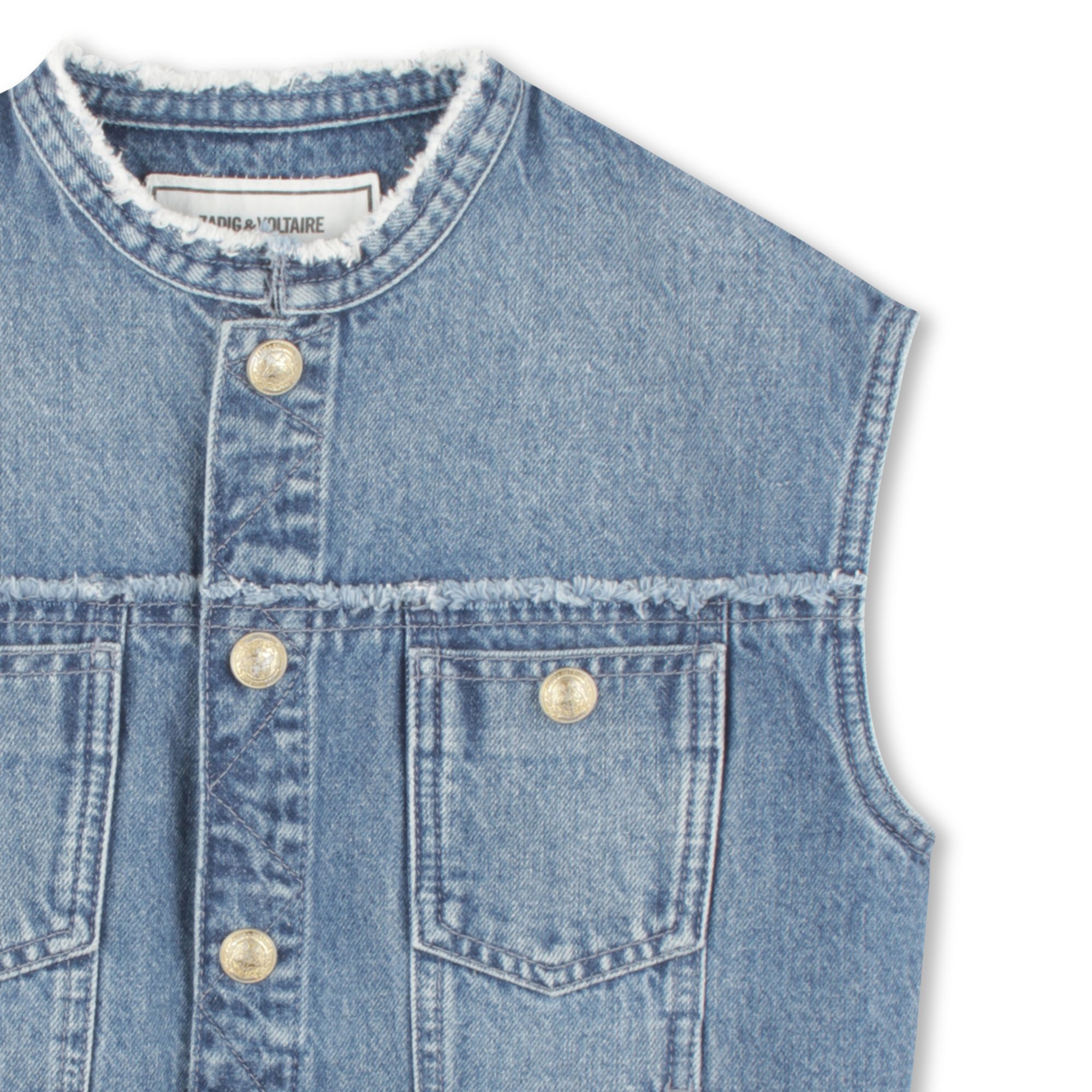 Sleeveless denim jacket ZADIG & VOLTAIRE for GIRL