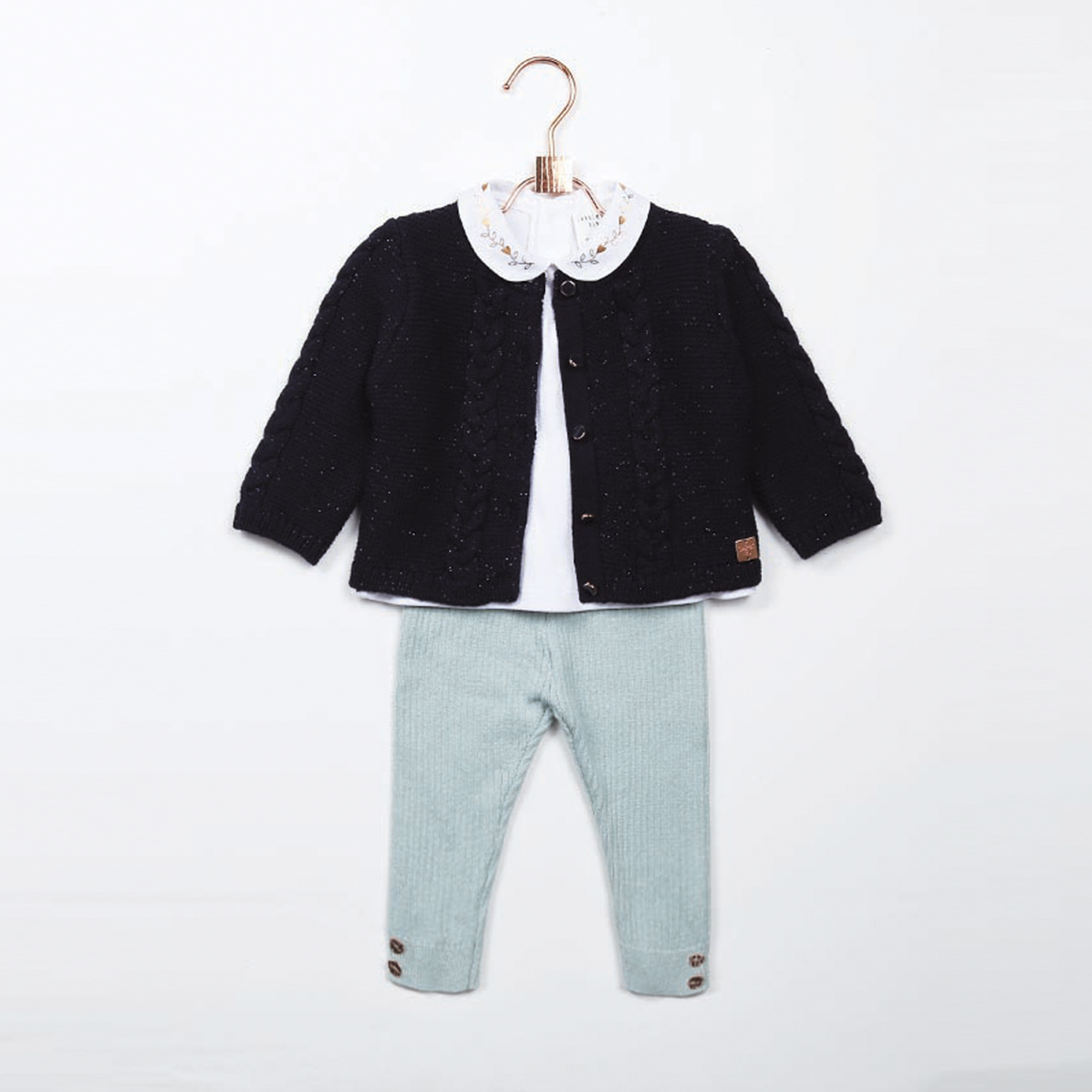 Legging tricot coton et laine CARREMENT BEAU pour FILLE