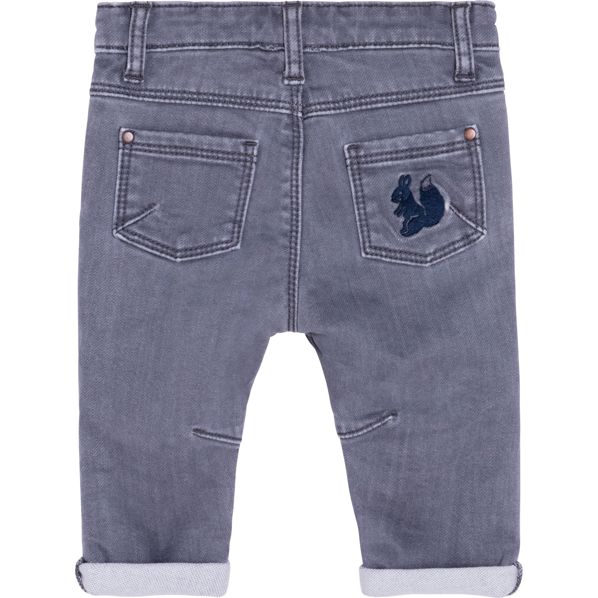 Jeans elasticizzati con tasca ricamata CARREMENT BEAU Per RAGAZZO
