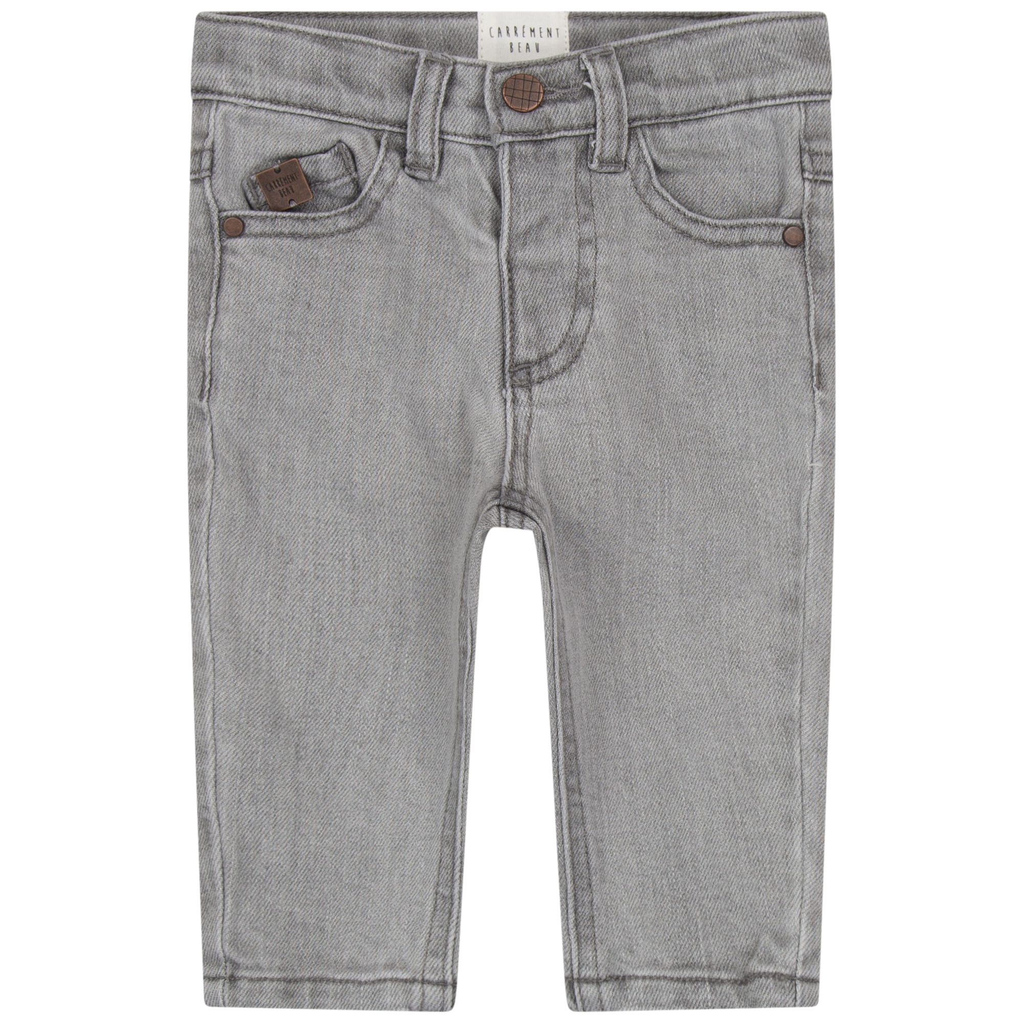 Riveted cotton 5-pocket jeans CARREMENT BEAU for BOY