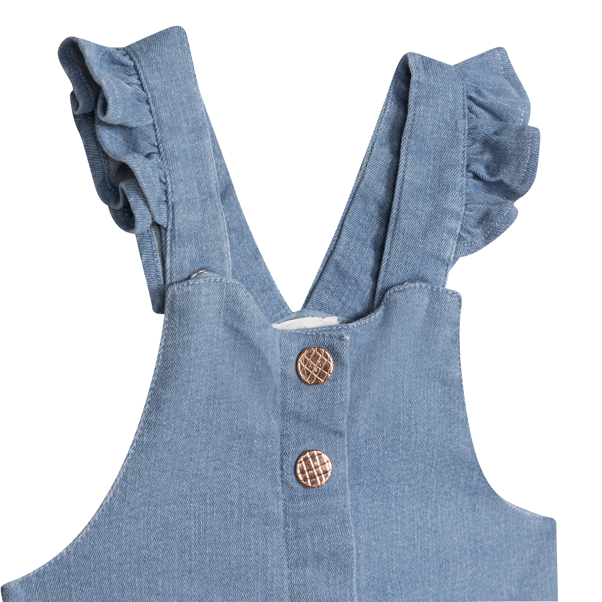 Frilled jean dungarees CARREMENT BEAU for GIRL