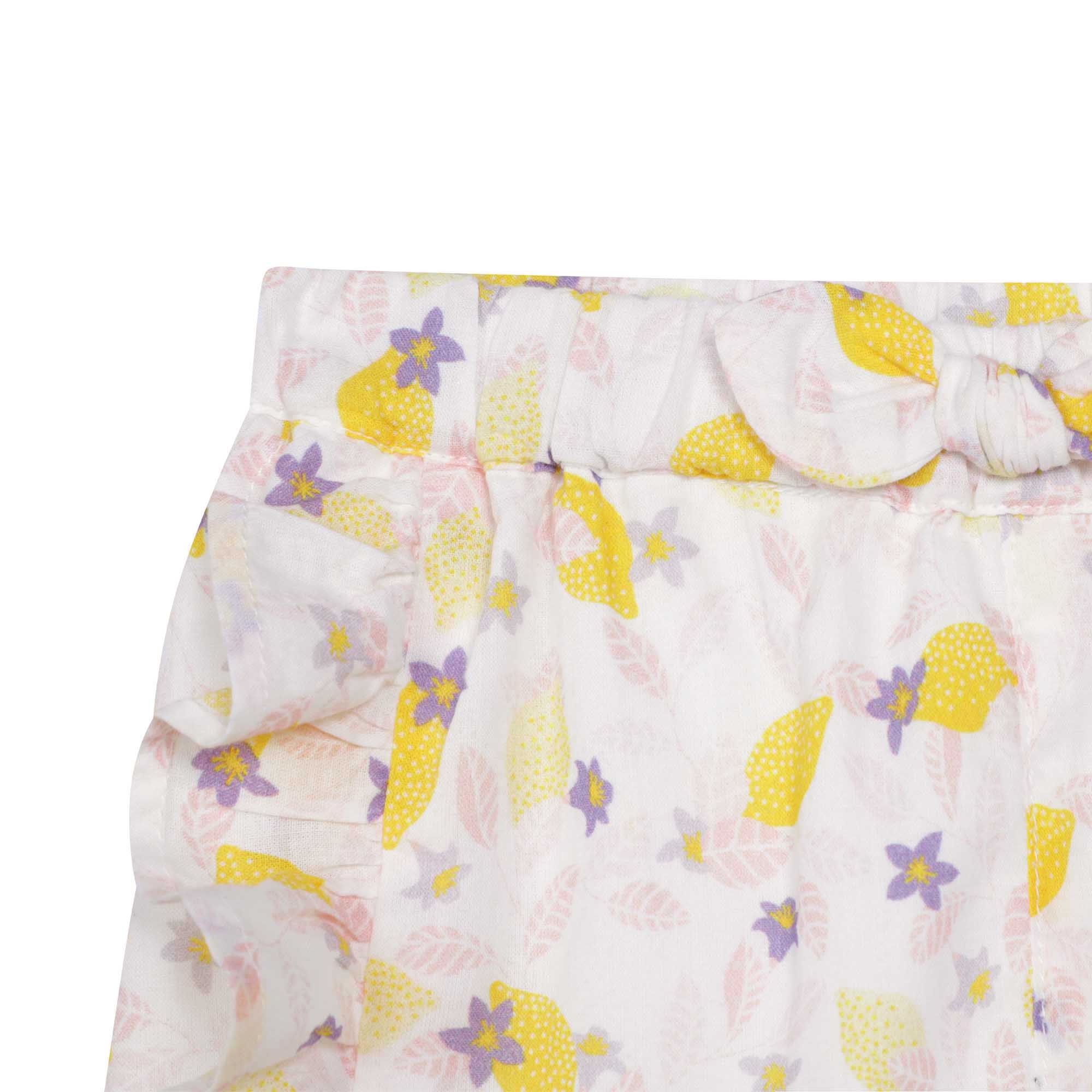 Pantalón corto con limones CARREMENT BEAU para NIÑA