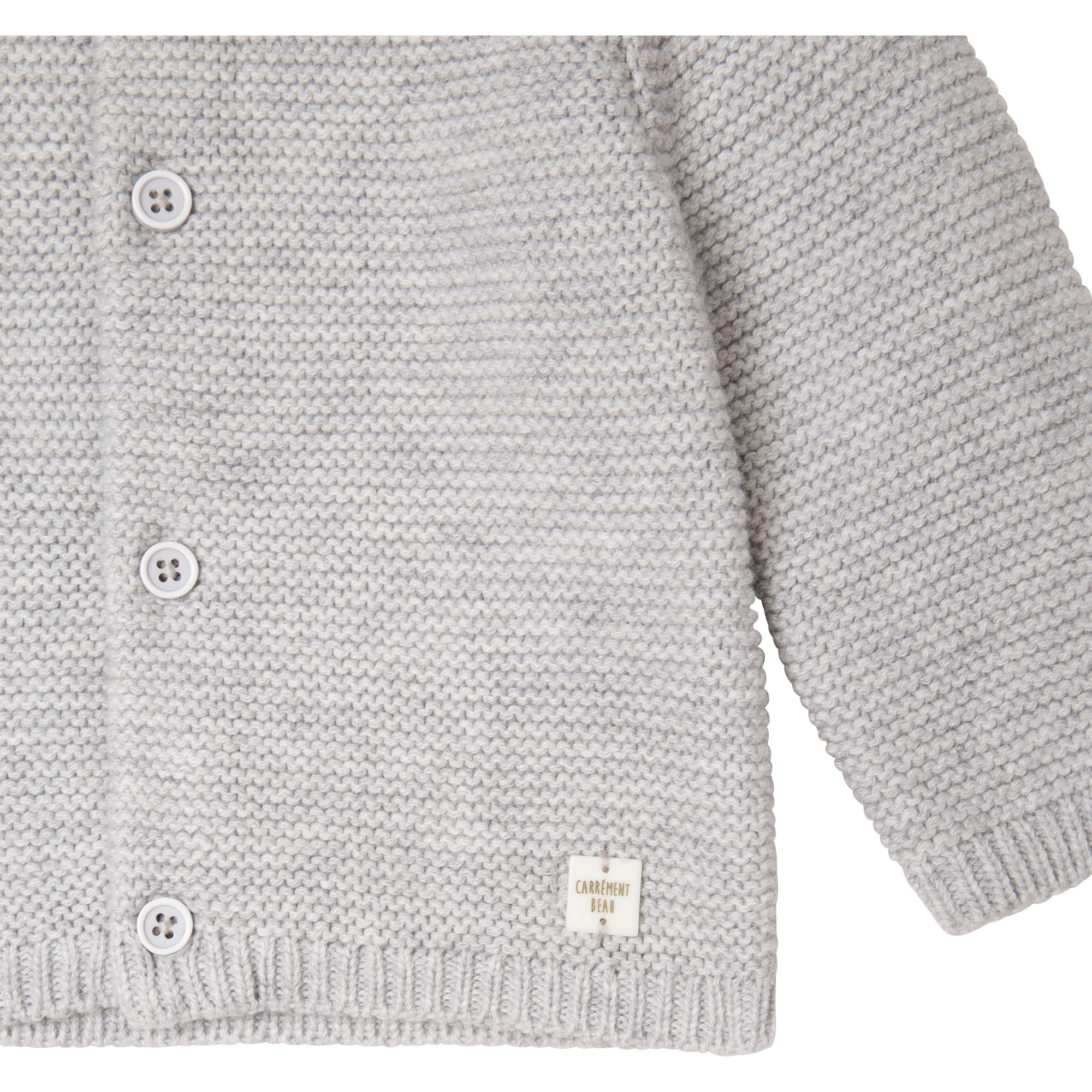 Cardigan tricot coton et laine CARREMENT BEAU pour GARCON