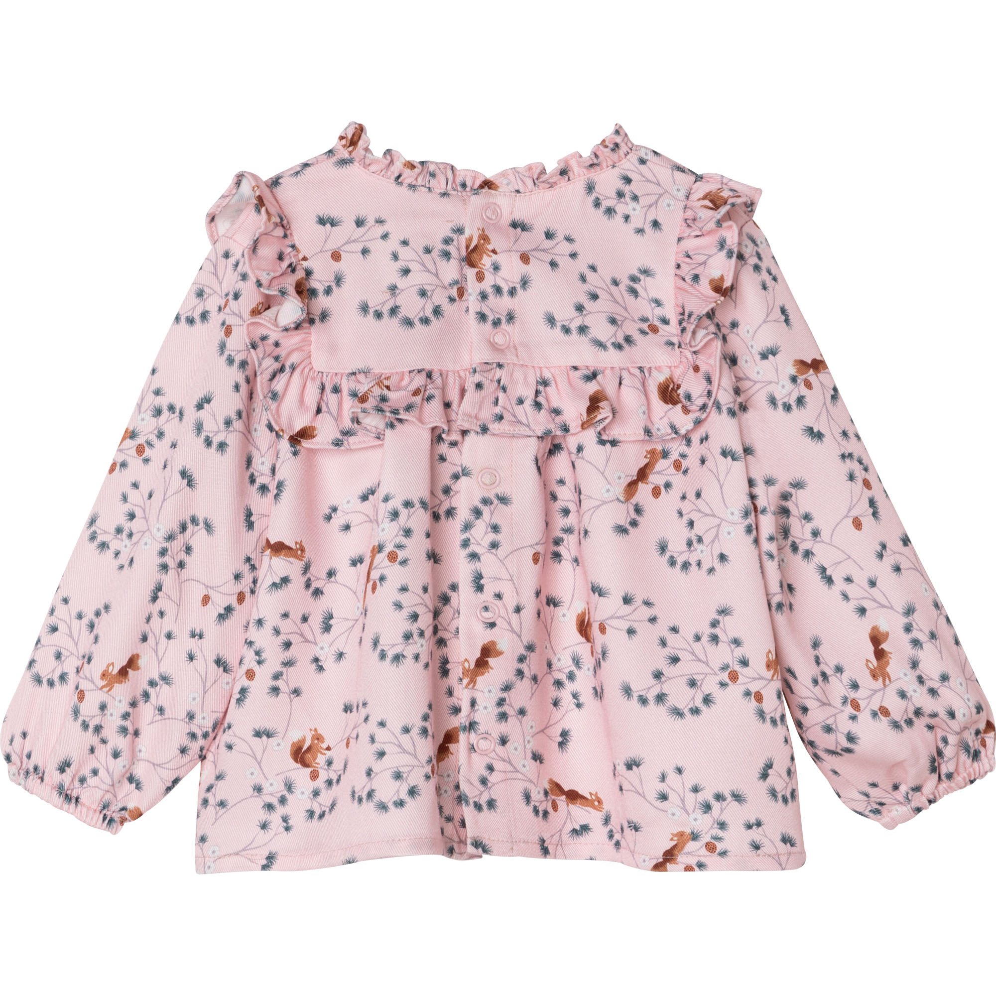 Ruffled twill blouse CARREMENT BEAU for GIRL