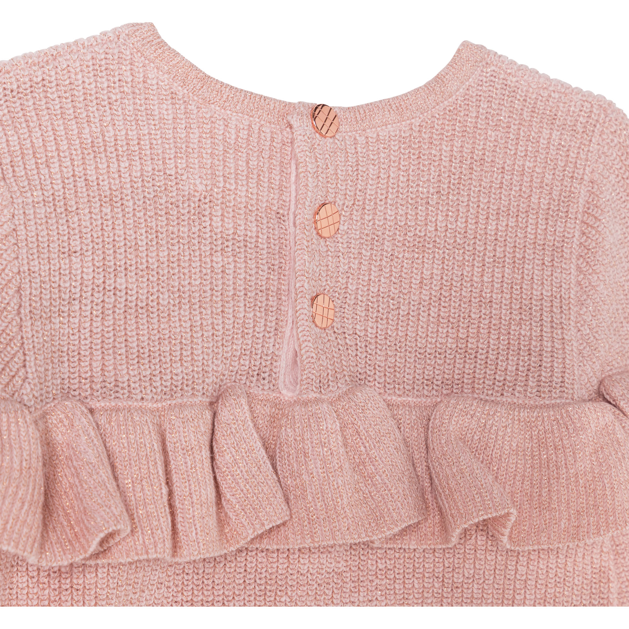 Cotton and wool ruffle sweater CARREMENT BEAU for GIRL