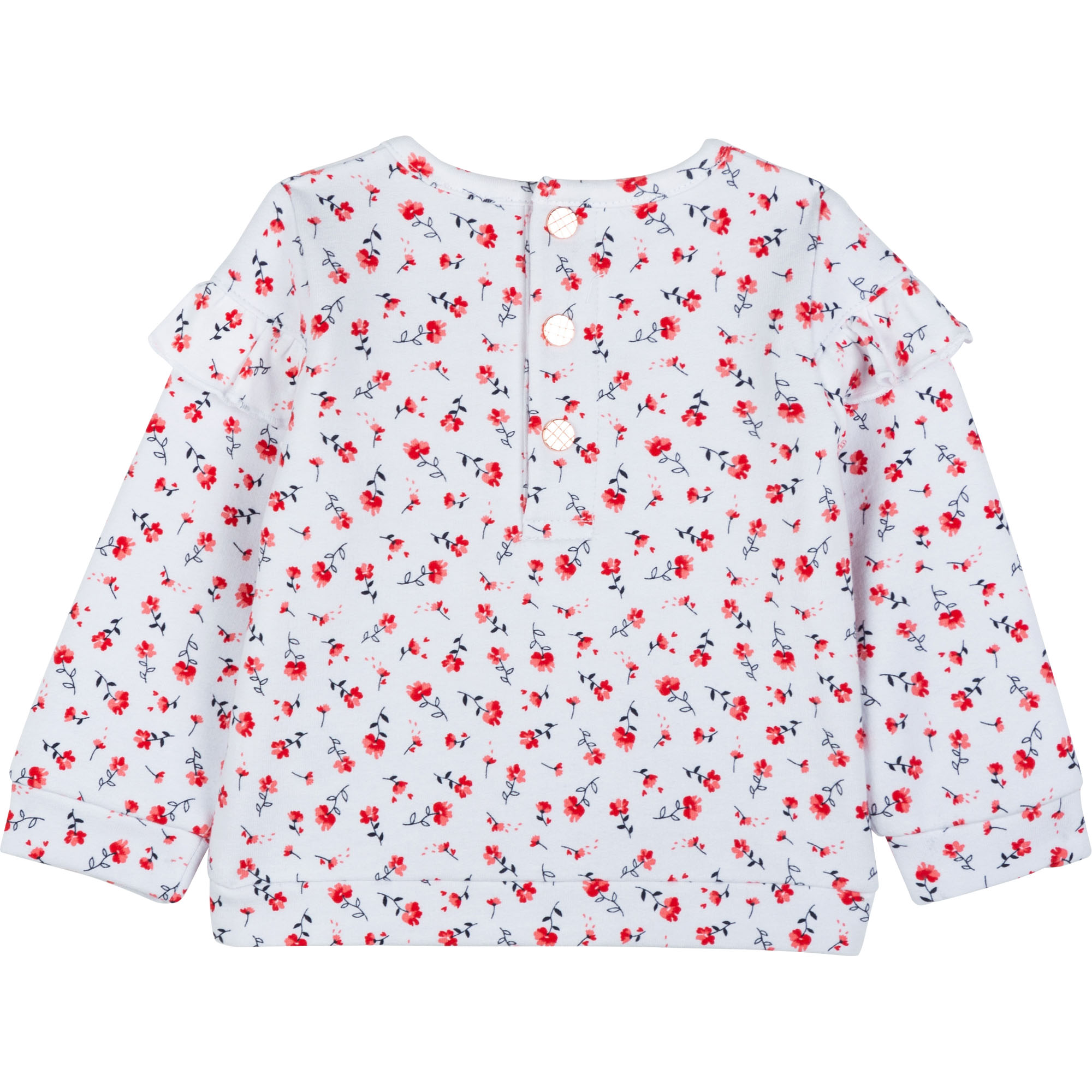 Organic cotton floral sweatshirt CARREMENT BEAU for GIRL