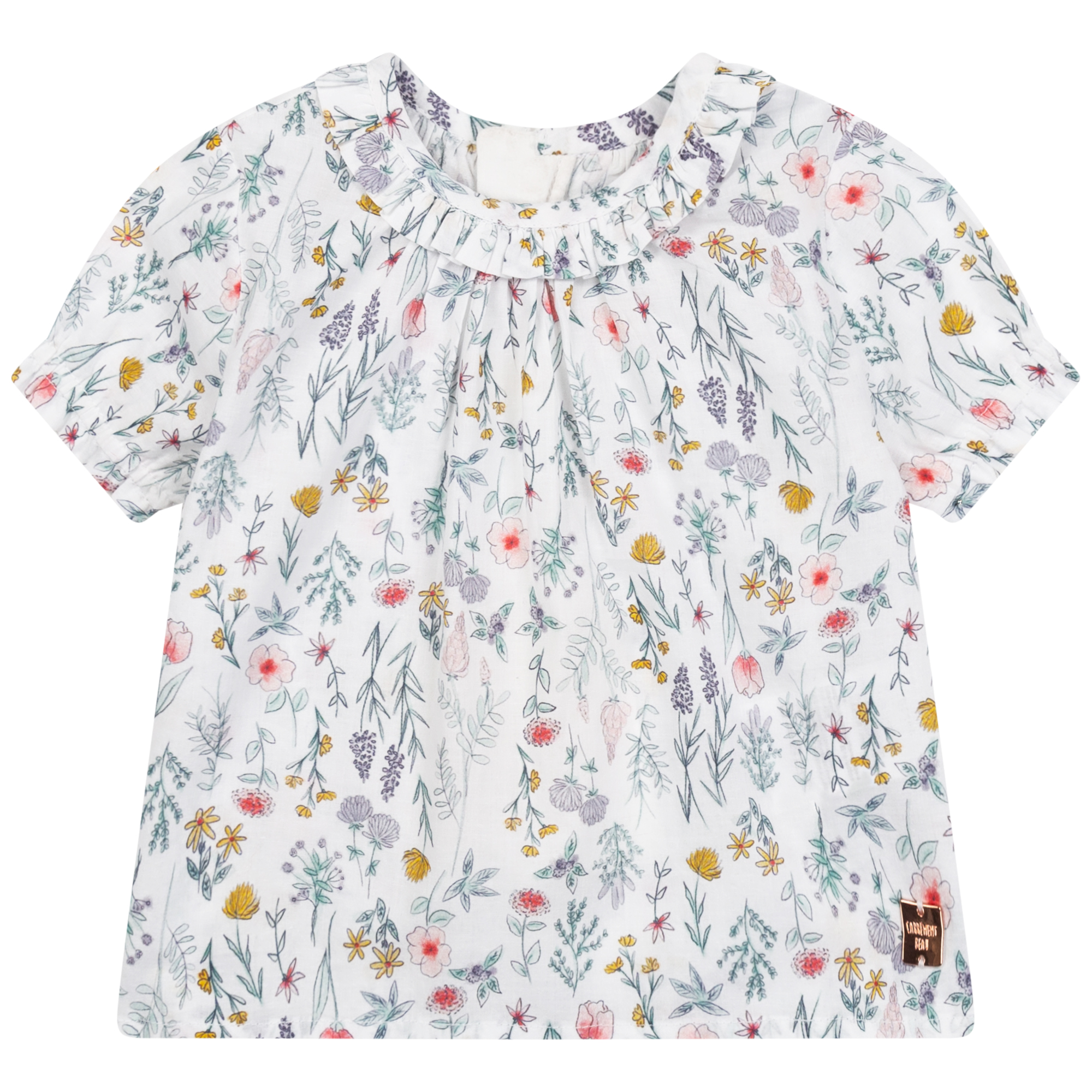 Katoenen blouse met print CARREMENT BEAU Voor