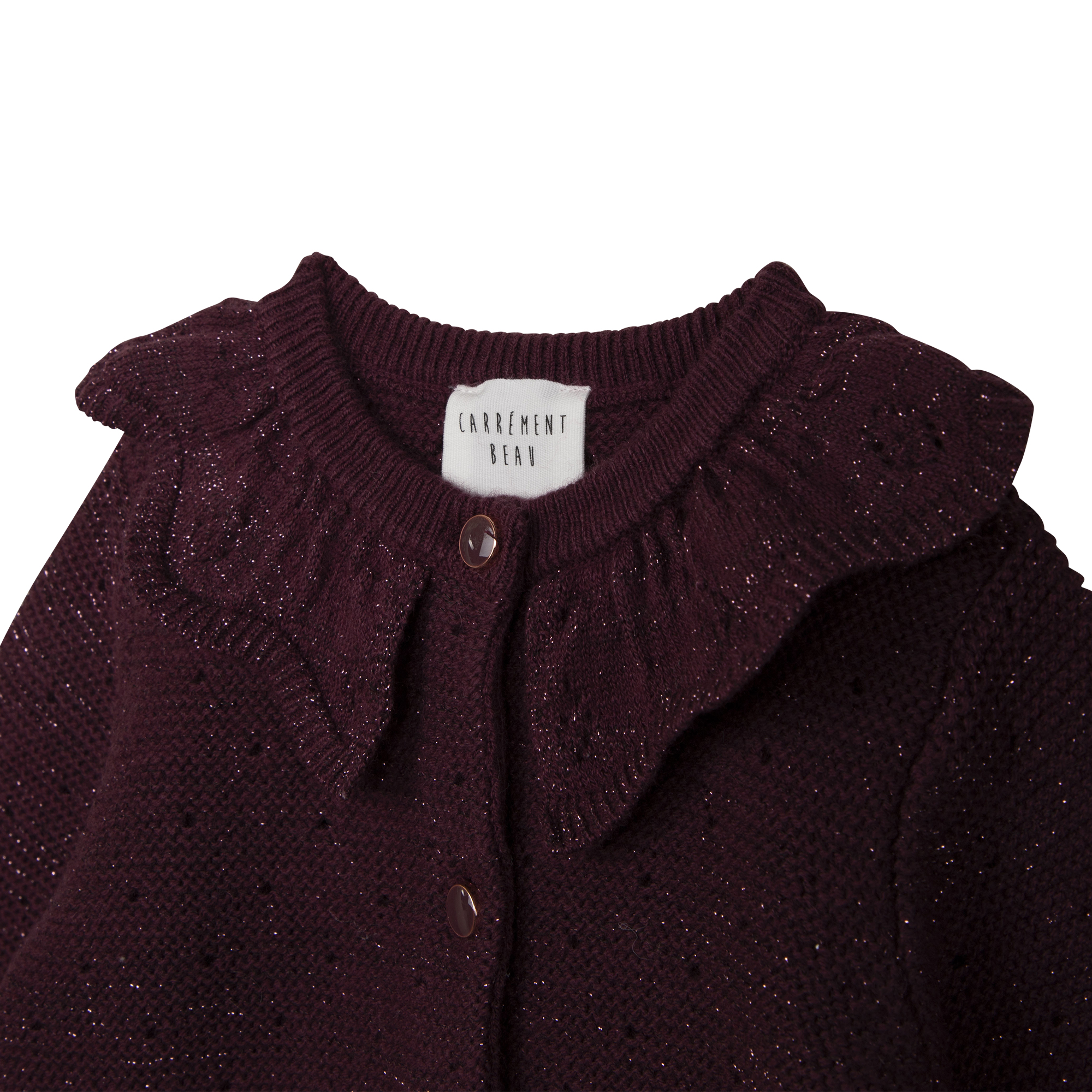 Openwork knitted cardigan CARREMENT BEAU for GIRL