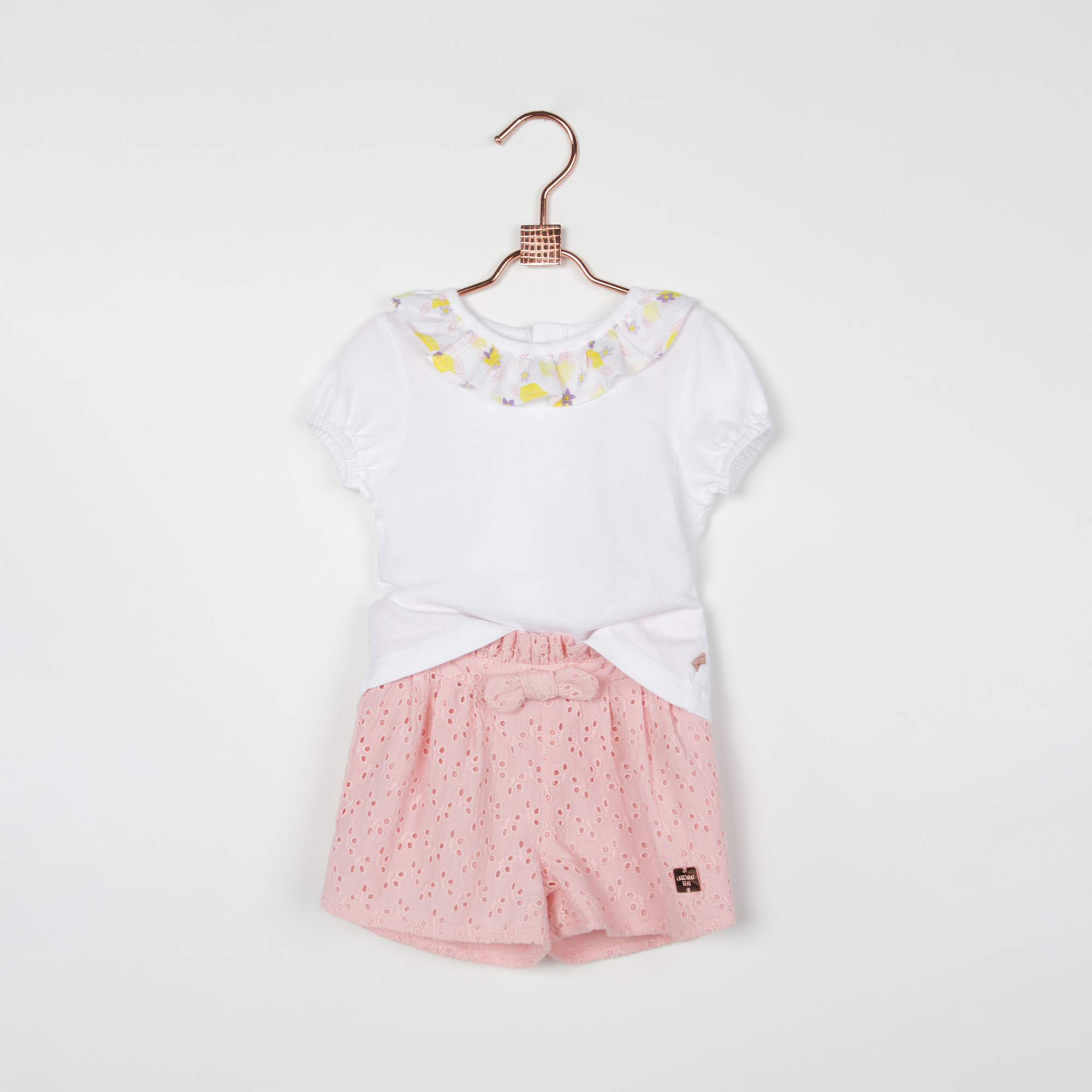 Cotton T-shirt with frill CARREMENT BEAU for GIRL
