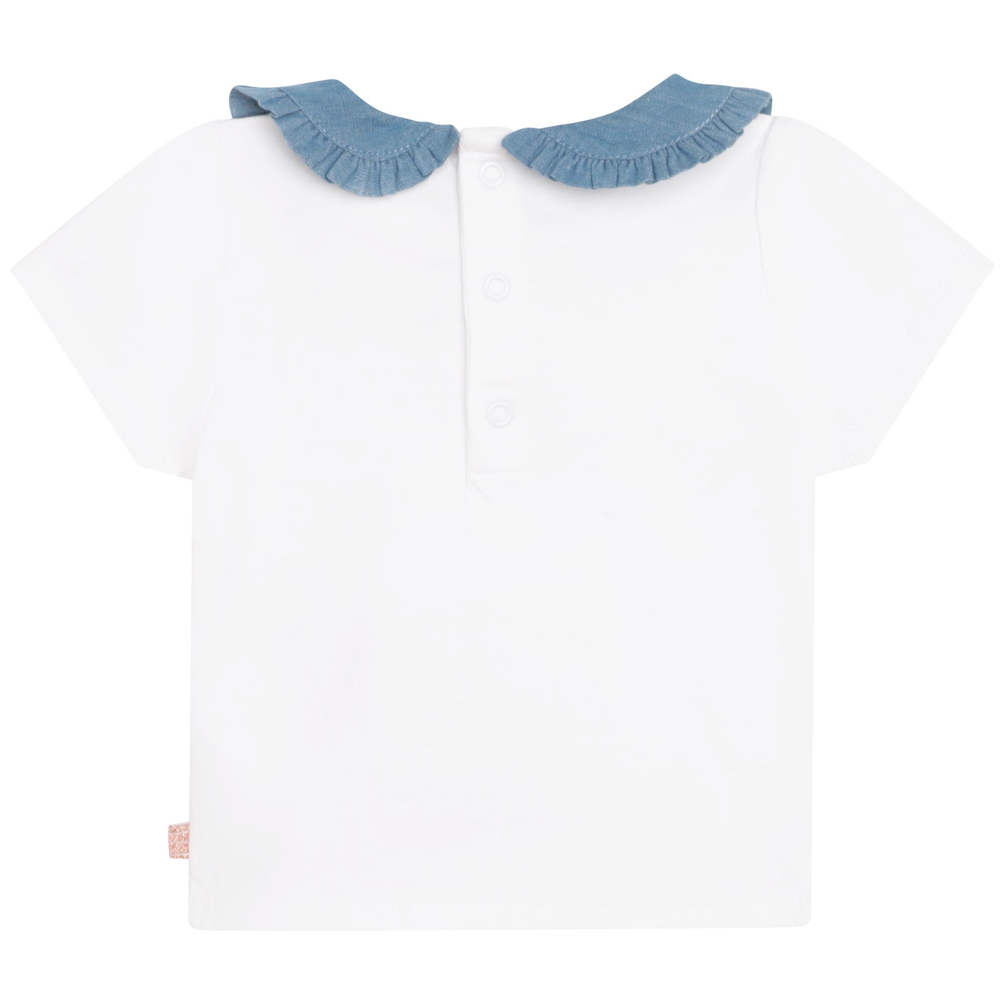 T-shirt coton à col Claudine CARREMENT BEAU pour FILLE