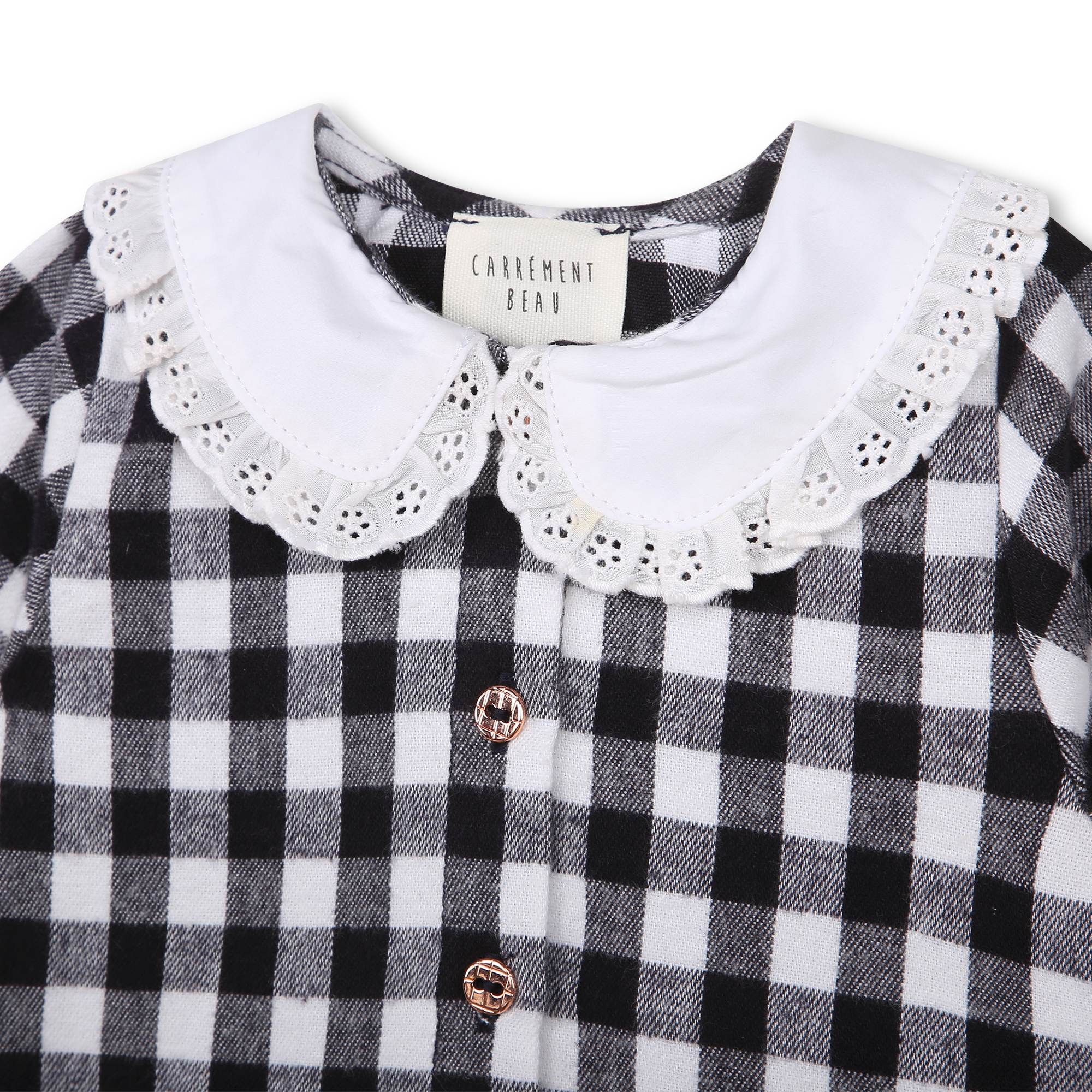 Checked flannel blouse CARREMENT BEAU for GIRL