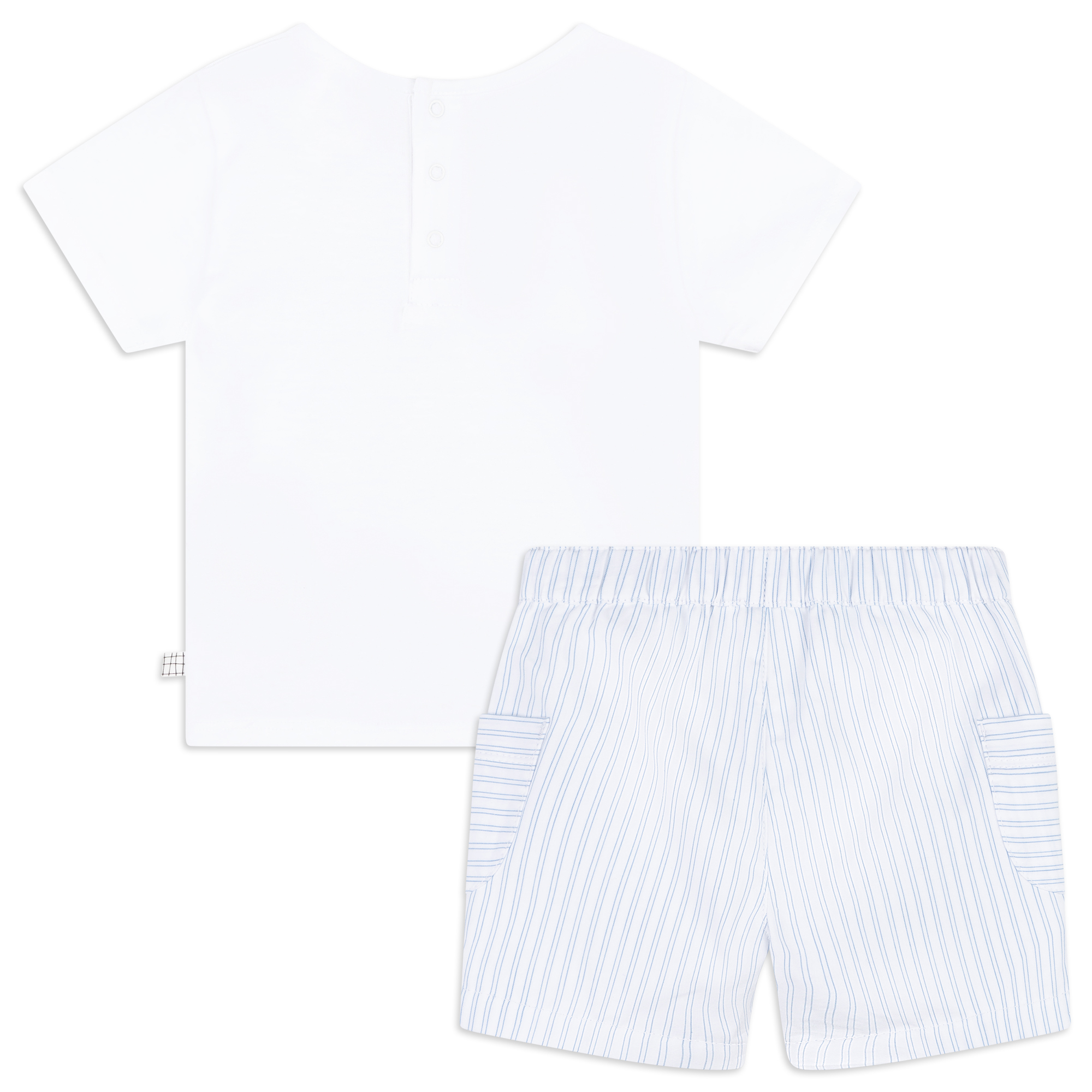 Cotton bi-material set CARREMENT BEAU for BOY