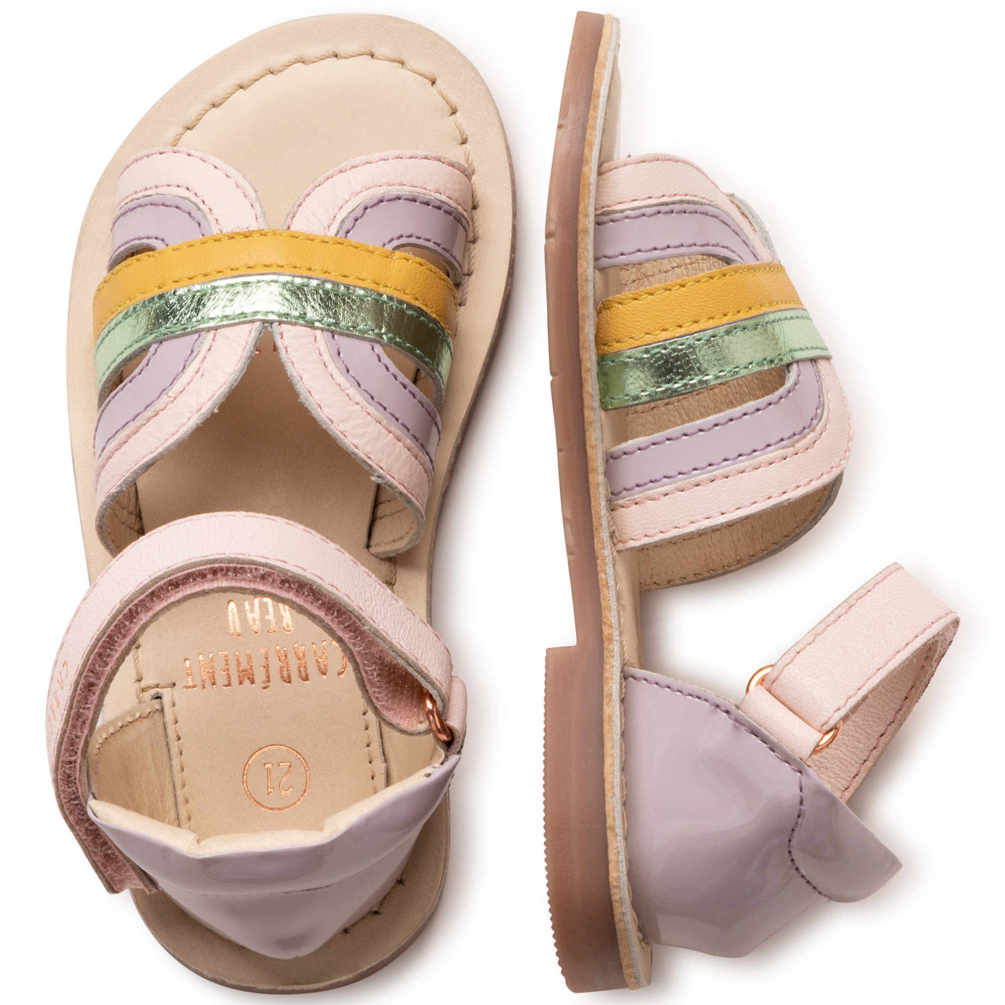 Hook-and-loop sandals CARREMENT BEAU for GIRL
