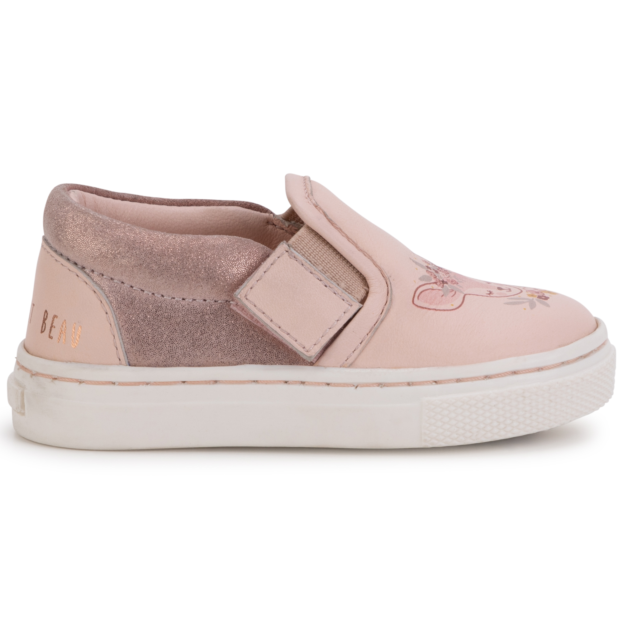 Leather Velcro Slip-On Sneakers CARREMENT BEAU for GIRL