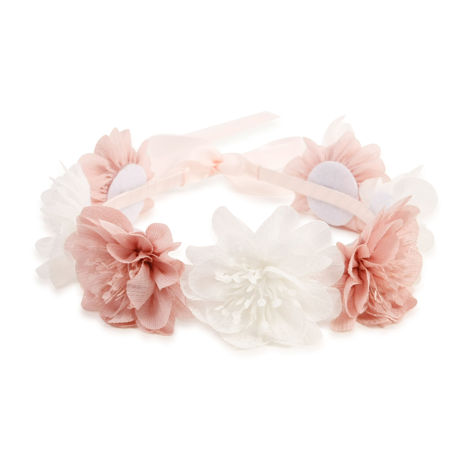 Flower crown with ribbon CARREMENT BEAU for GIRL