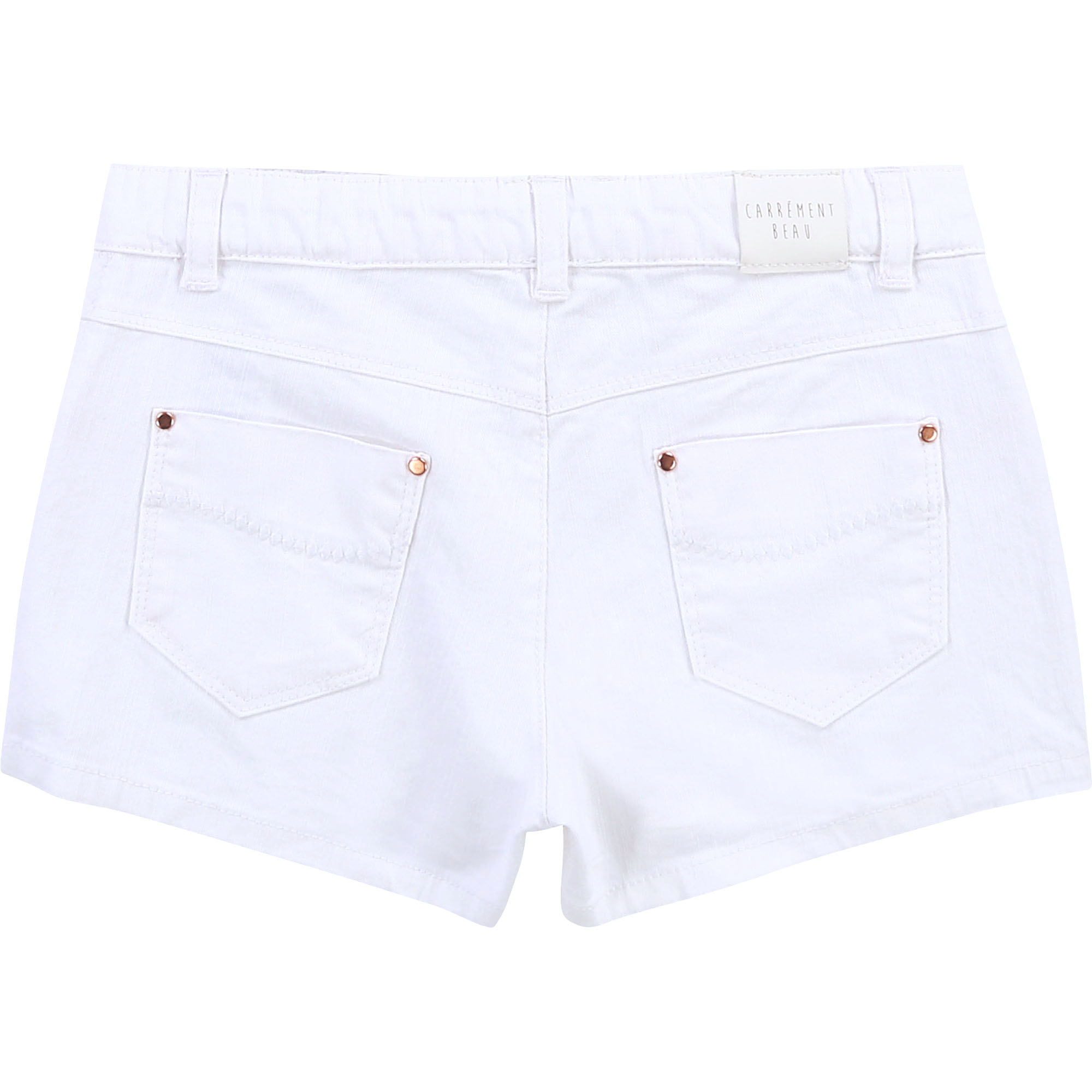 Embroidered drill shorts CARREMENT BEAU for GIRL