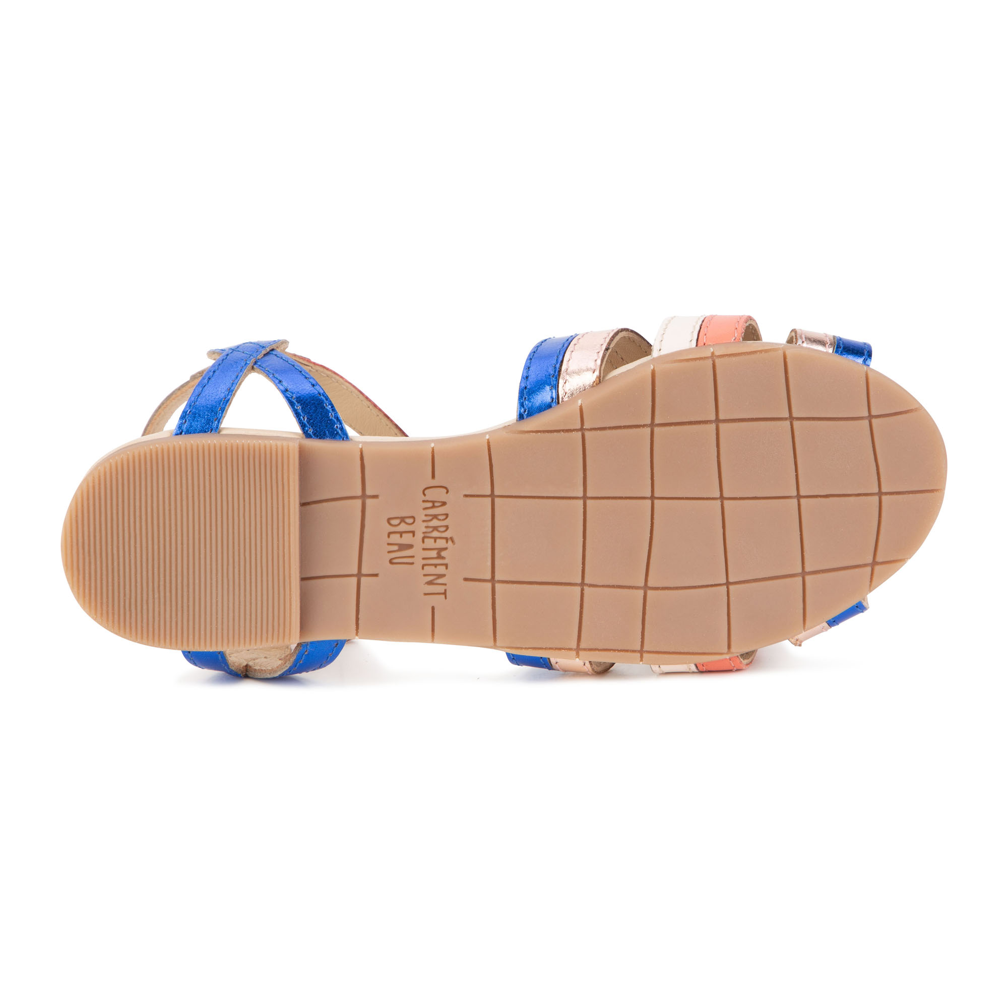 Sandali in pelle con pompon CARREMENT BEAU Per BAMBINA