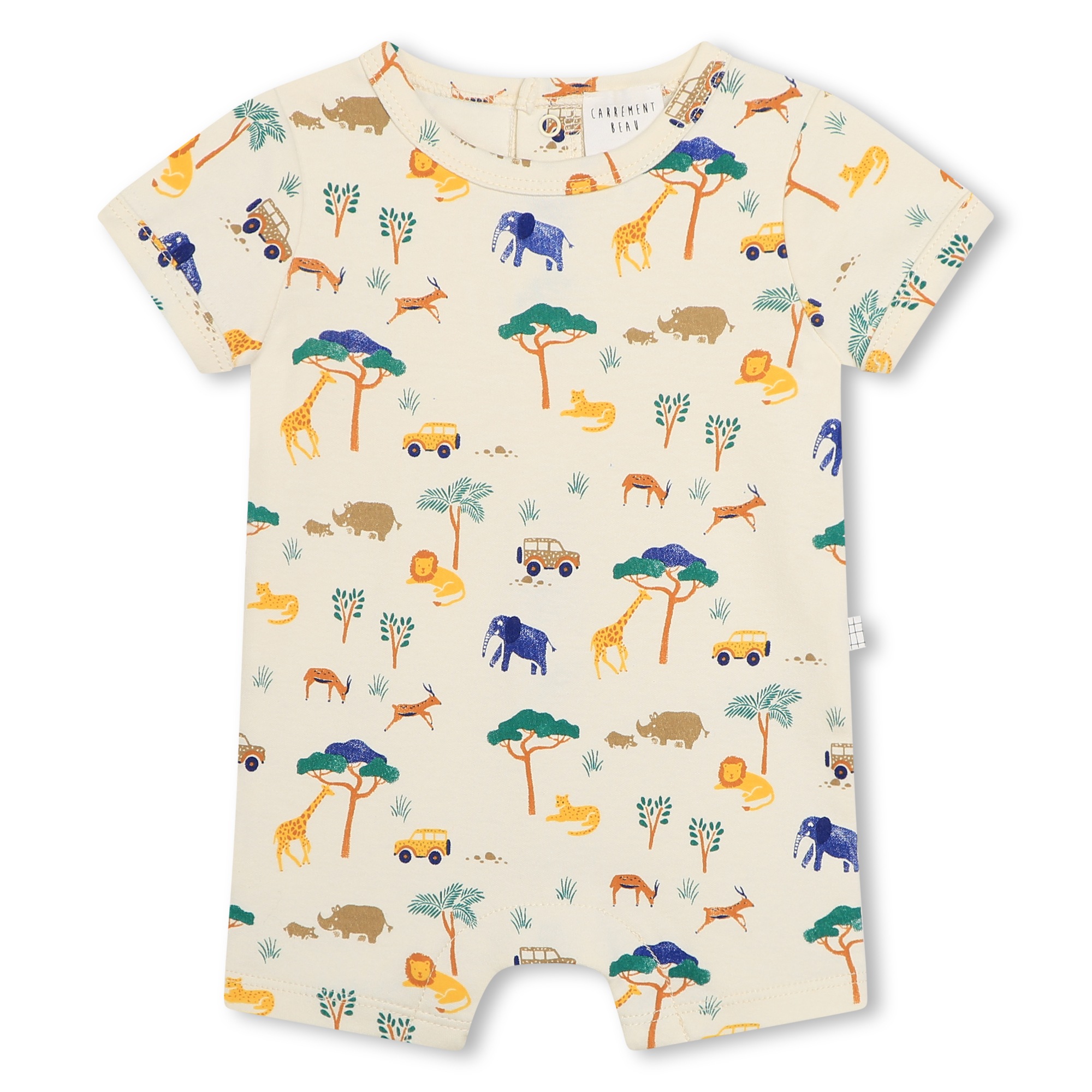 Cotton playsuit and hat CARREMENT BEAU for BOY