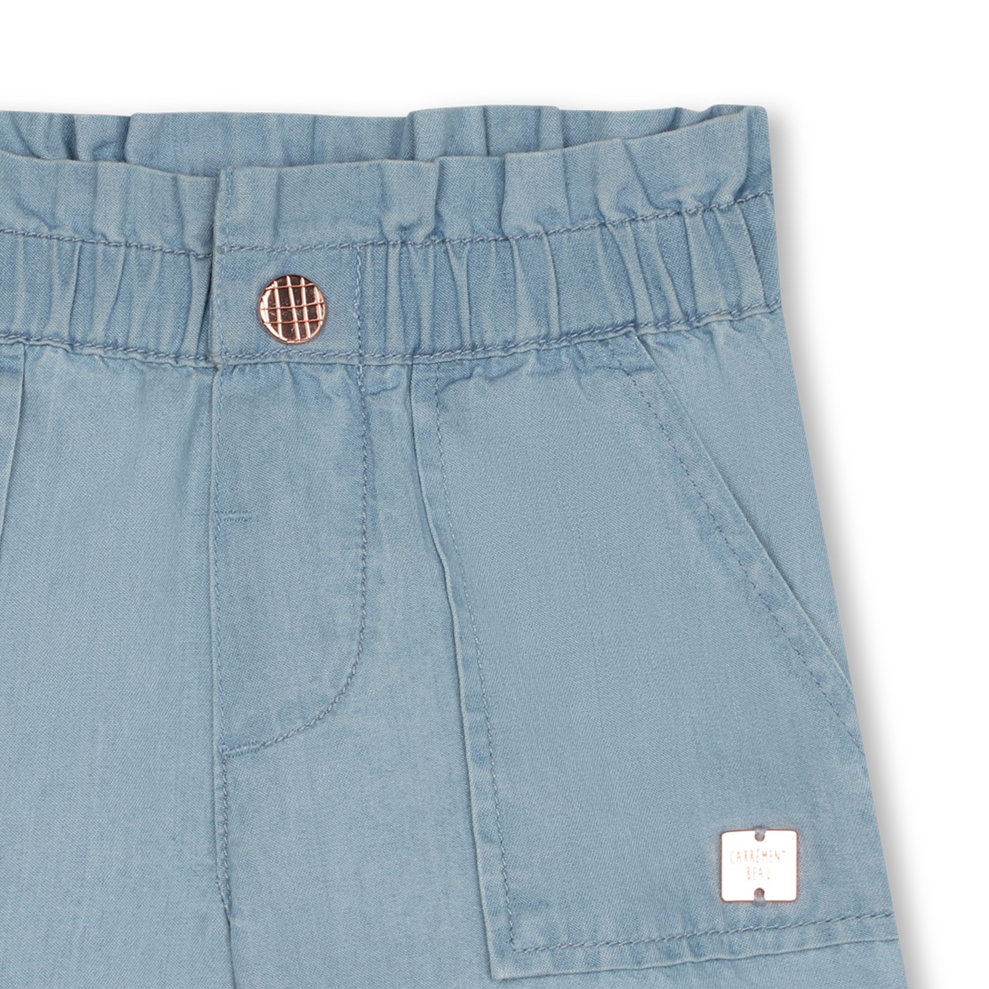 Shorts denim di cotone leggero CARREMENT BEAU Per BAMBINA
