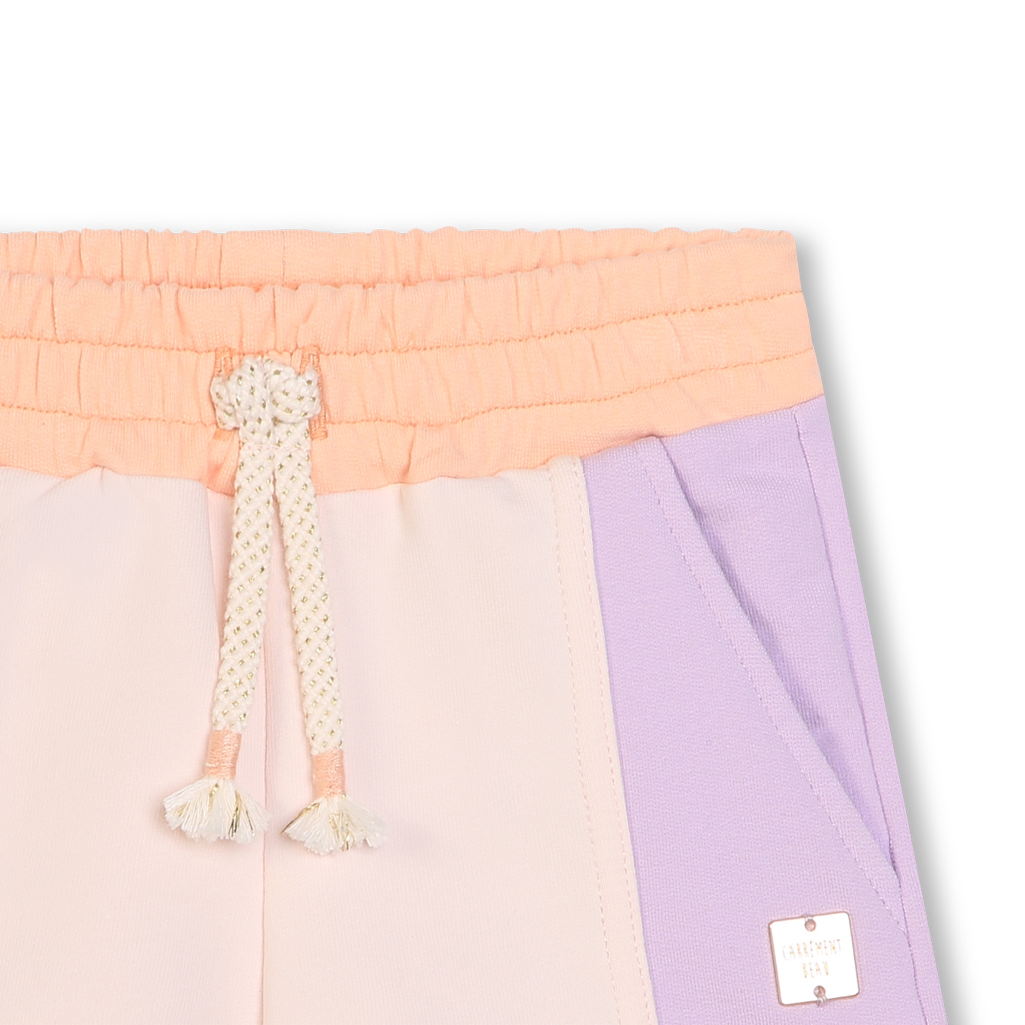 Fleece shorts with plaque CARREMENT BEAU for GIRL