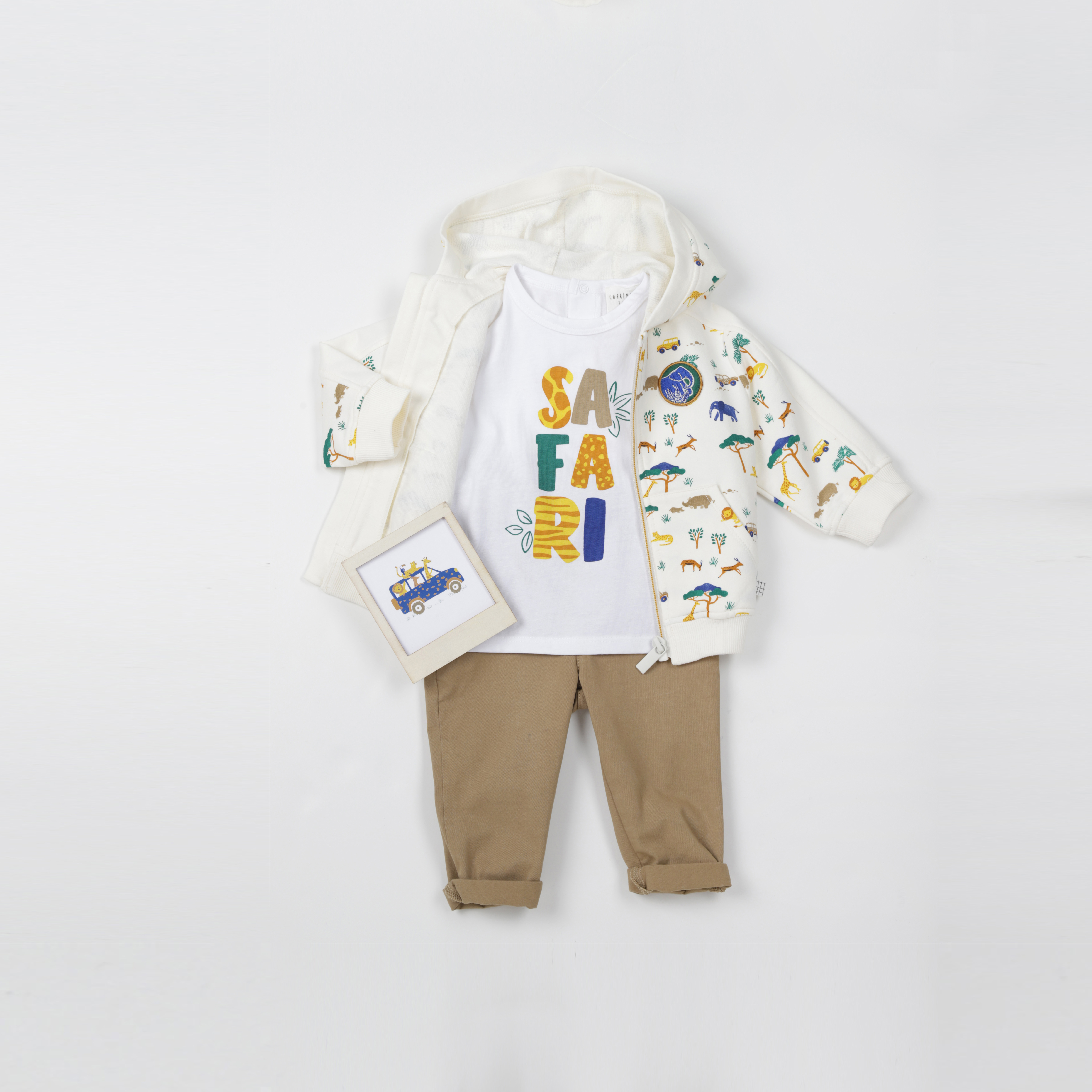 Zip-up sweatshirt with patch CARREMENT BEAU for BOY