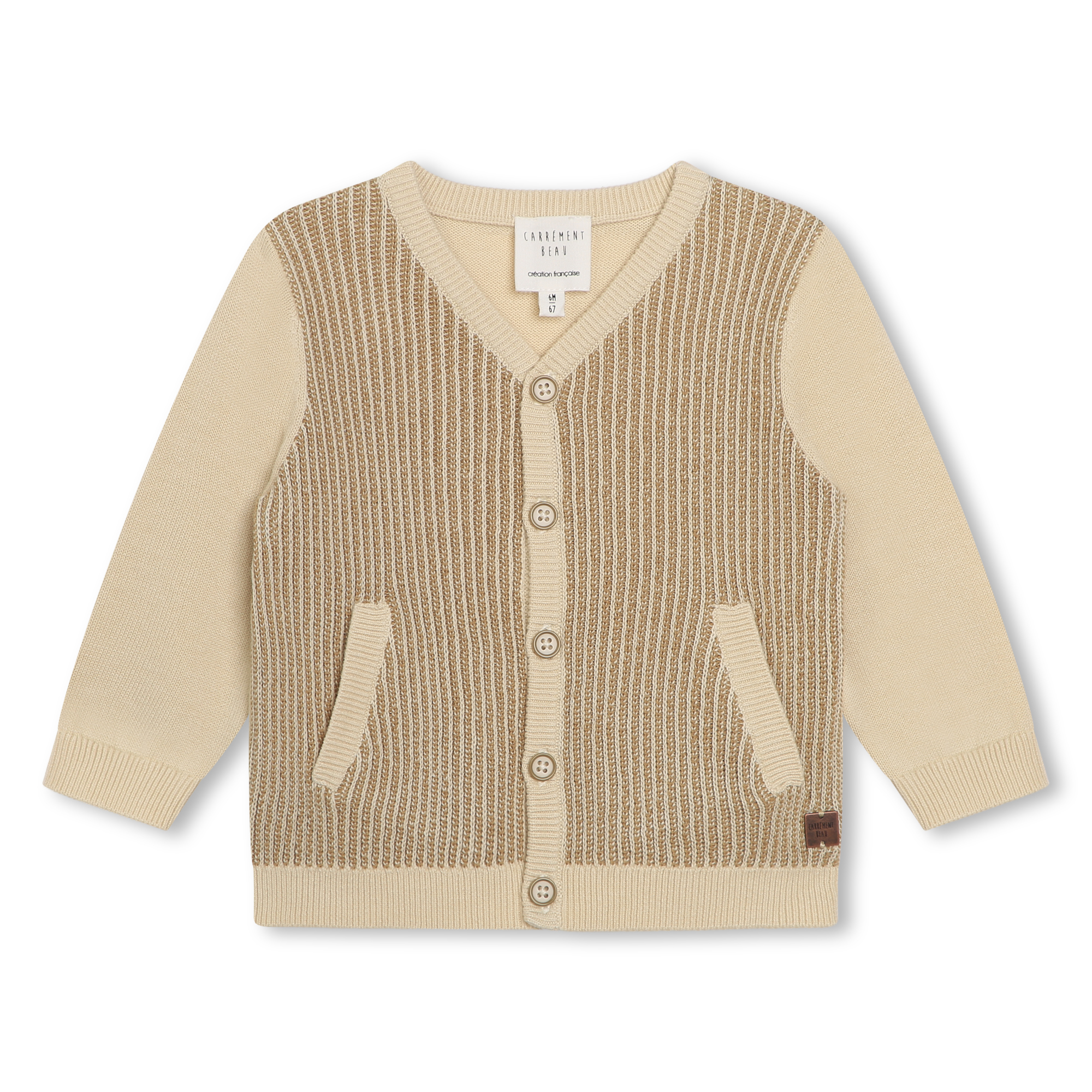 Button-up knitted cardigan CARREMENT BEAU for BOY