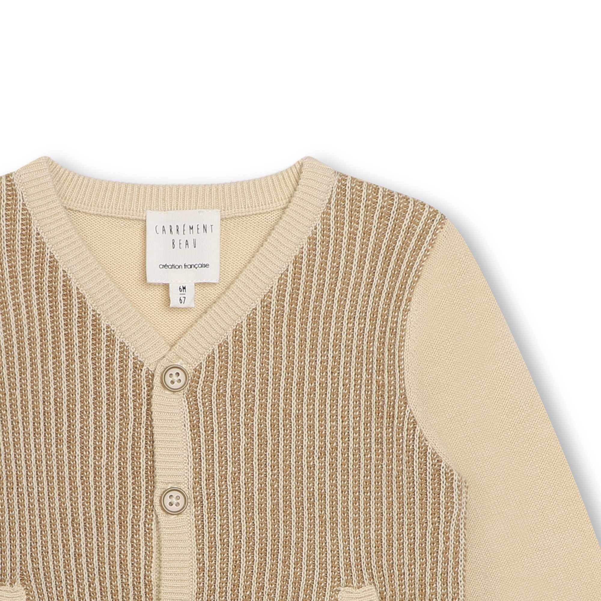 Ensemble tricot laine boutonné tendance