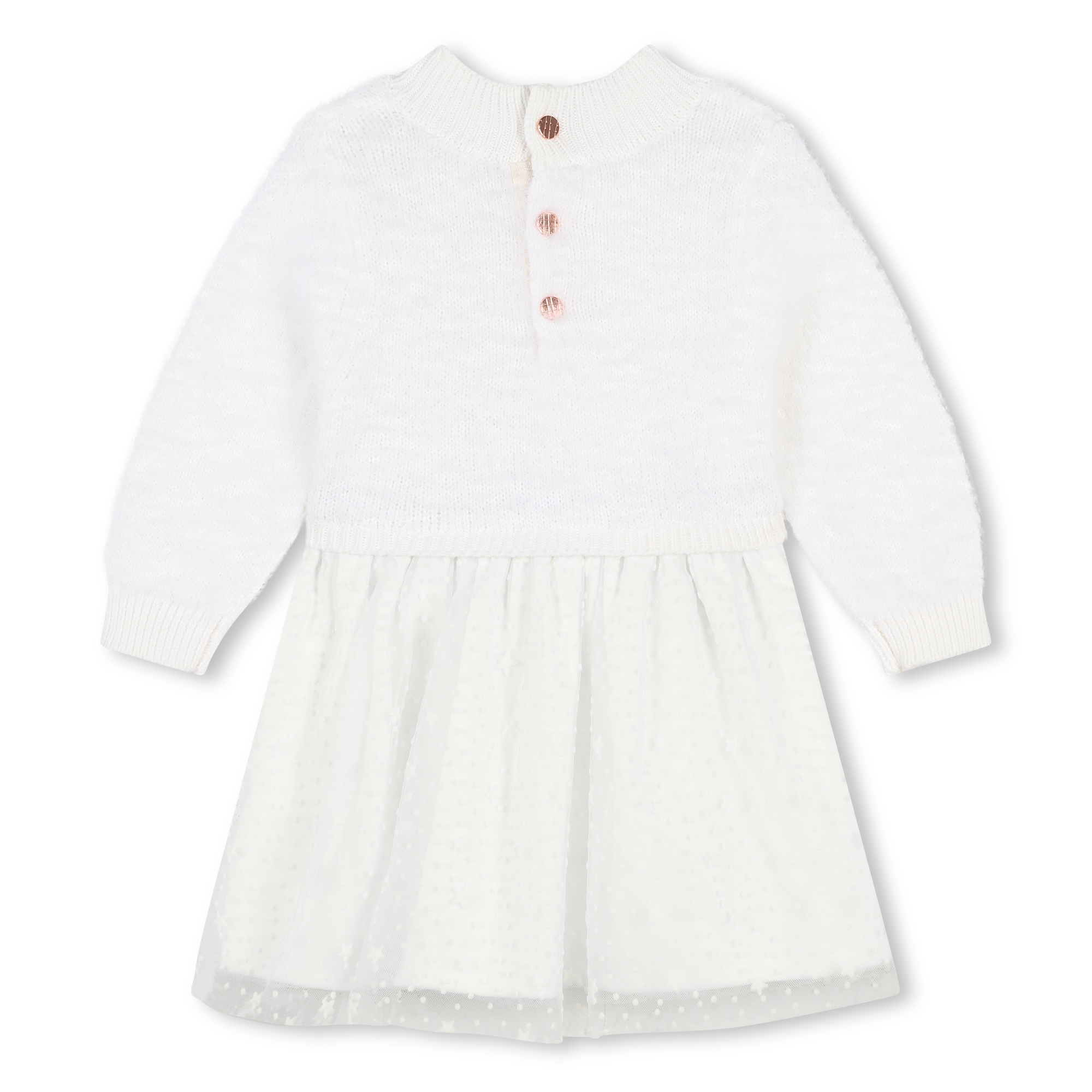 Robe bi-matière en tricot CARREMENT BEAU pour FILLE