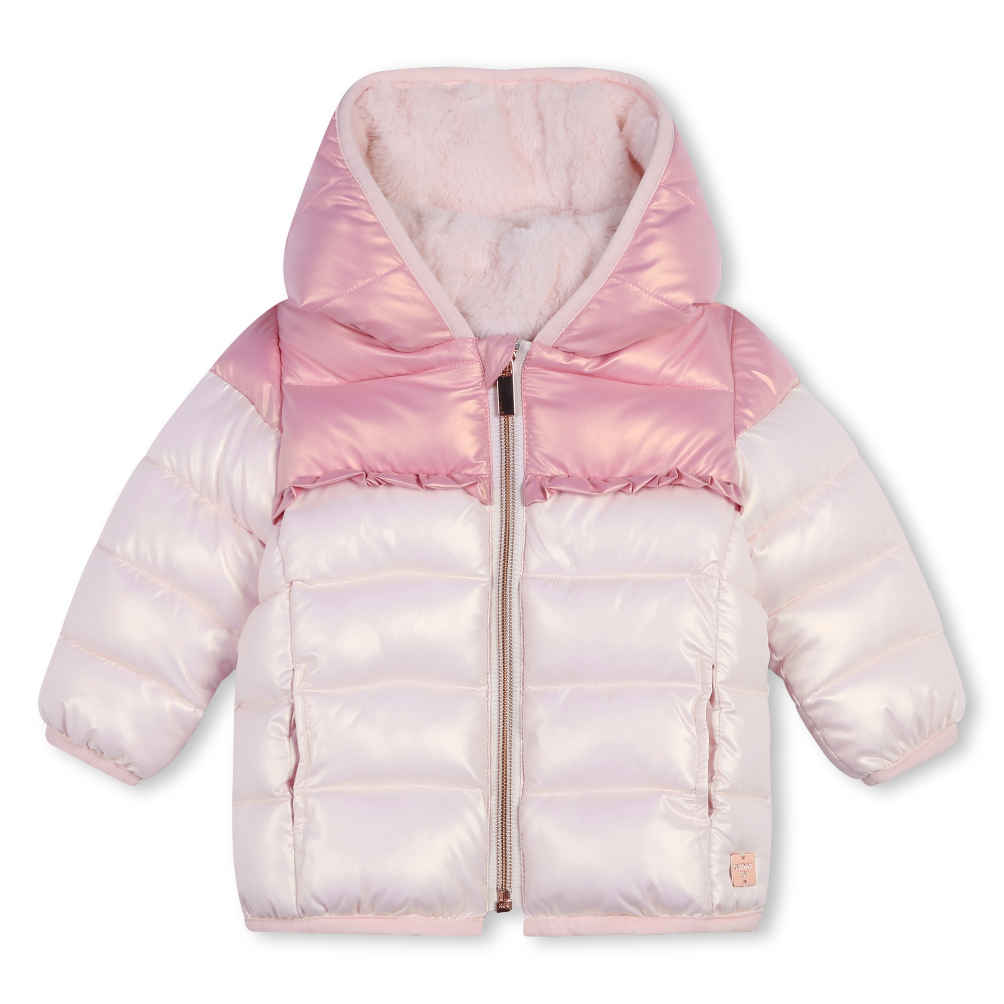 Shiny water-repellent parka CARREMENT BEAU for GIRL