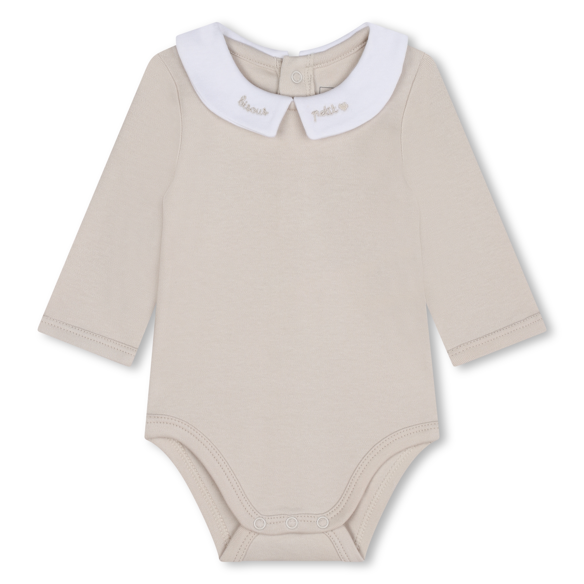 Embroidered poplin bodysuit CARREMENT BEAU for BOY