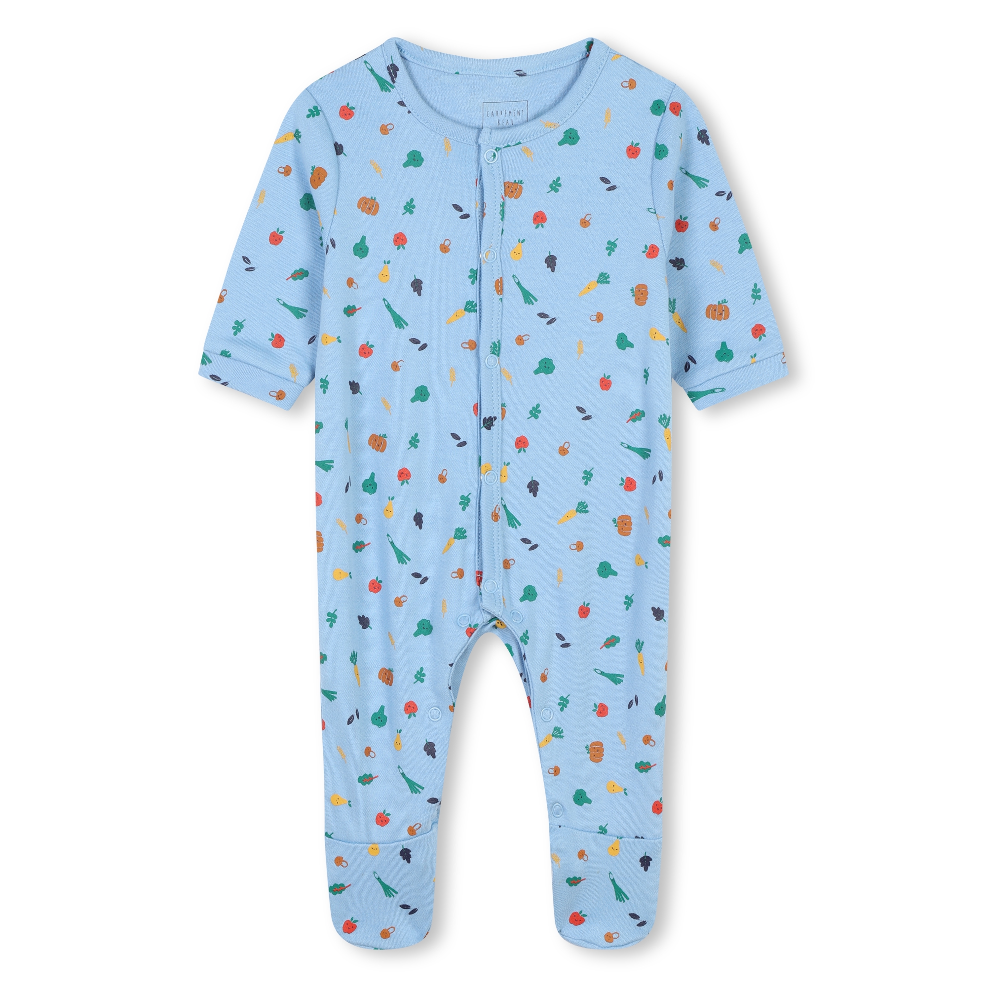 CARREMENT BEAU Fruit and vegetable pyjamas baby blue Kids around