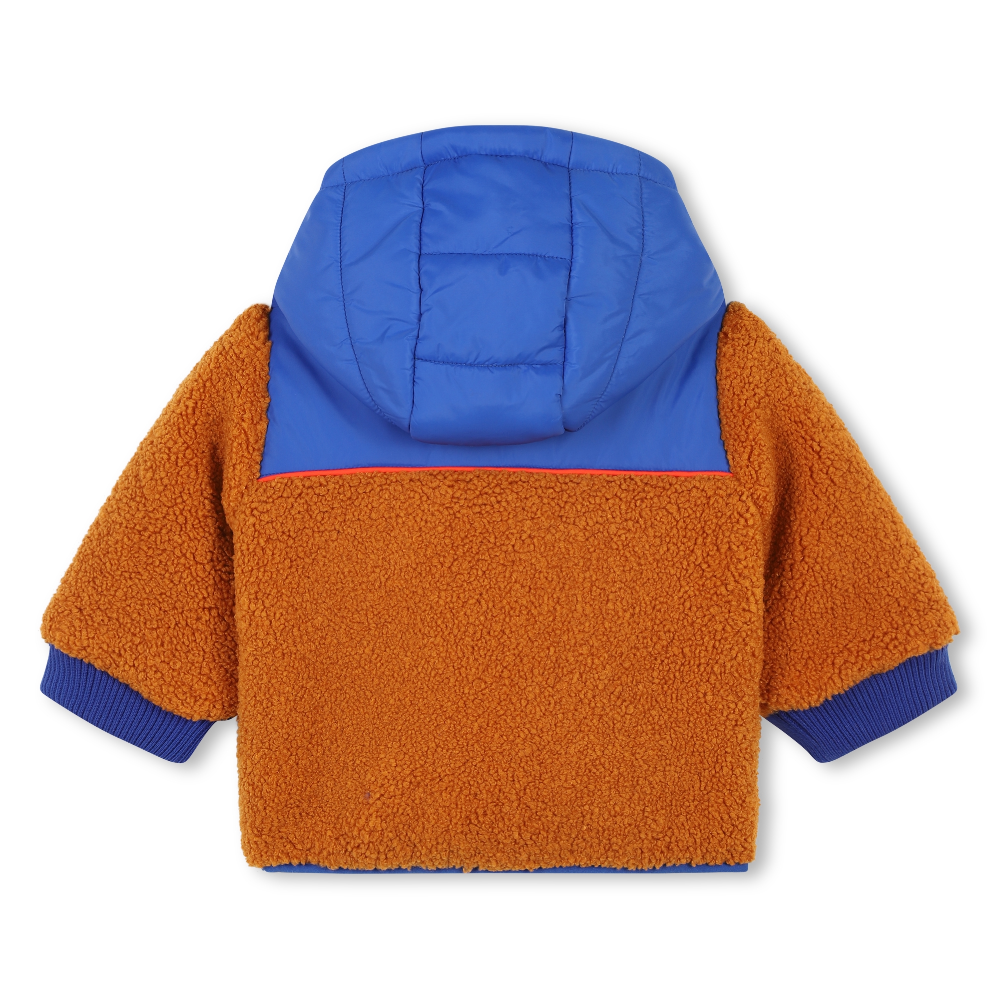 Two-tone bi-material coat CARREMENT BEAU for BOY