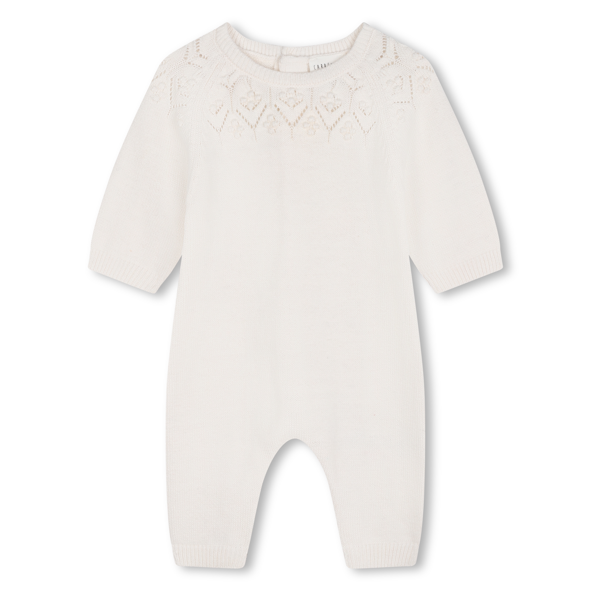 Plain knitted playsuit CARREMENT BEAU for GIRL