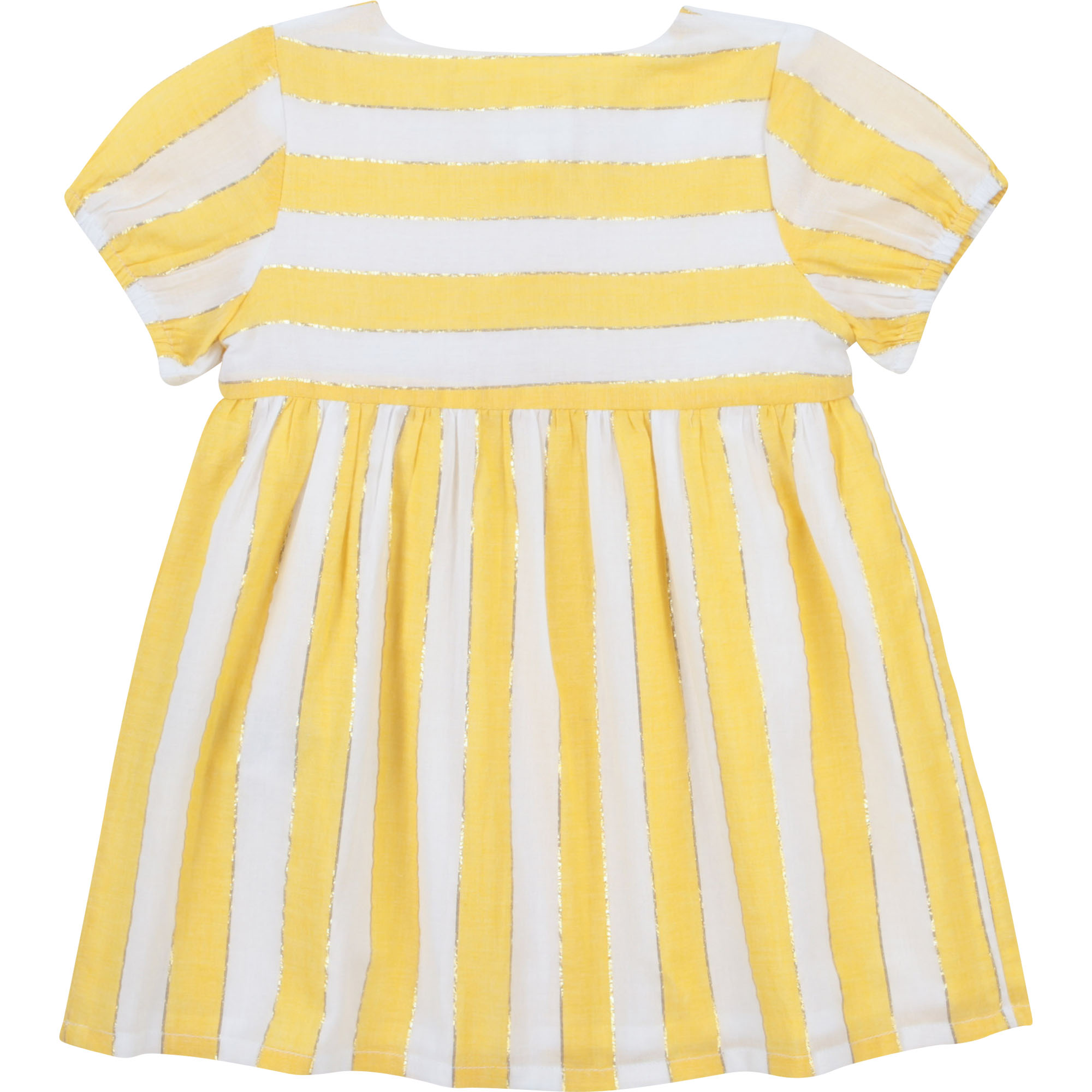 Striped cotton voile dress CARREMENT BEAU for GIRL