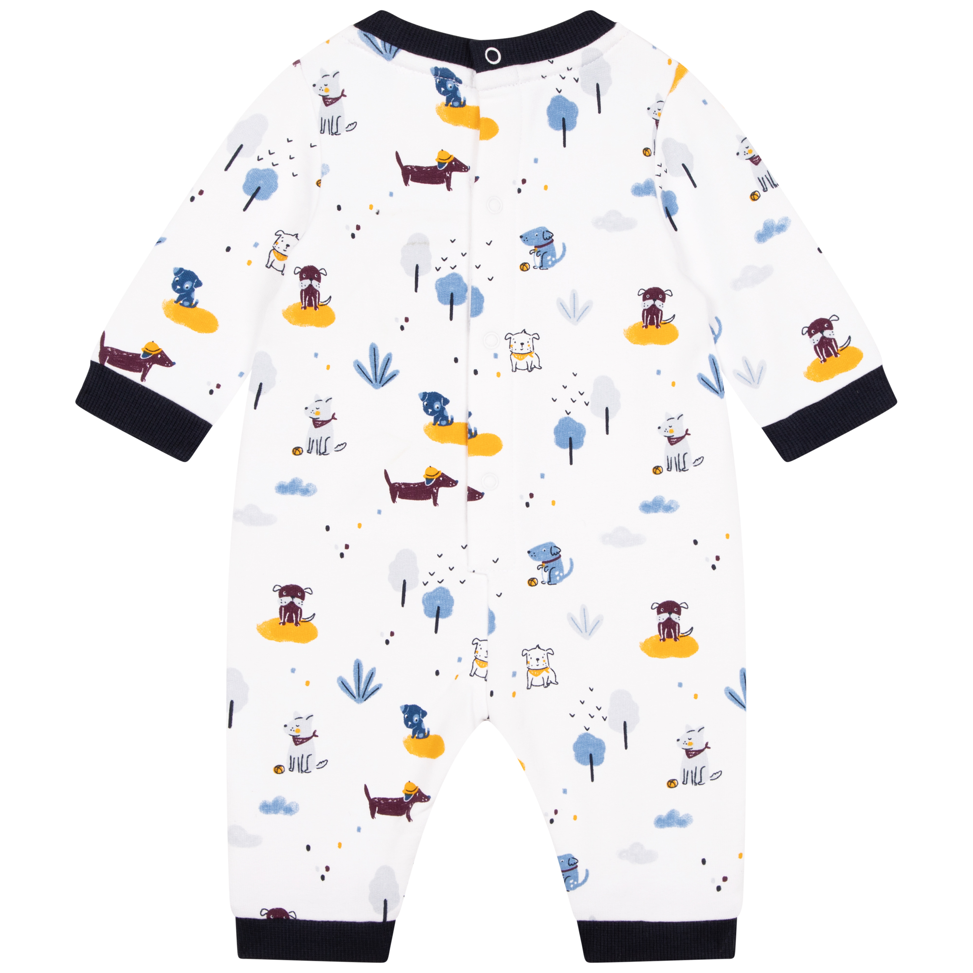 Embroidered fleece playsuit CARREMENT BEAU for BOY